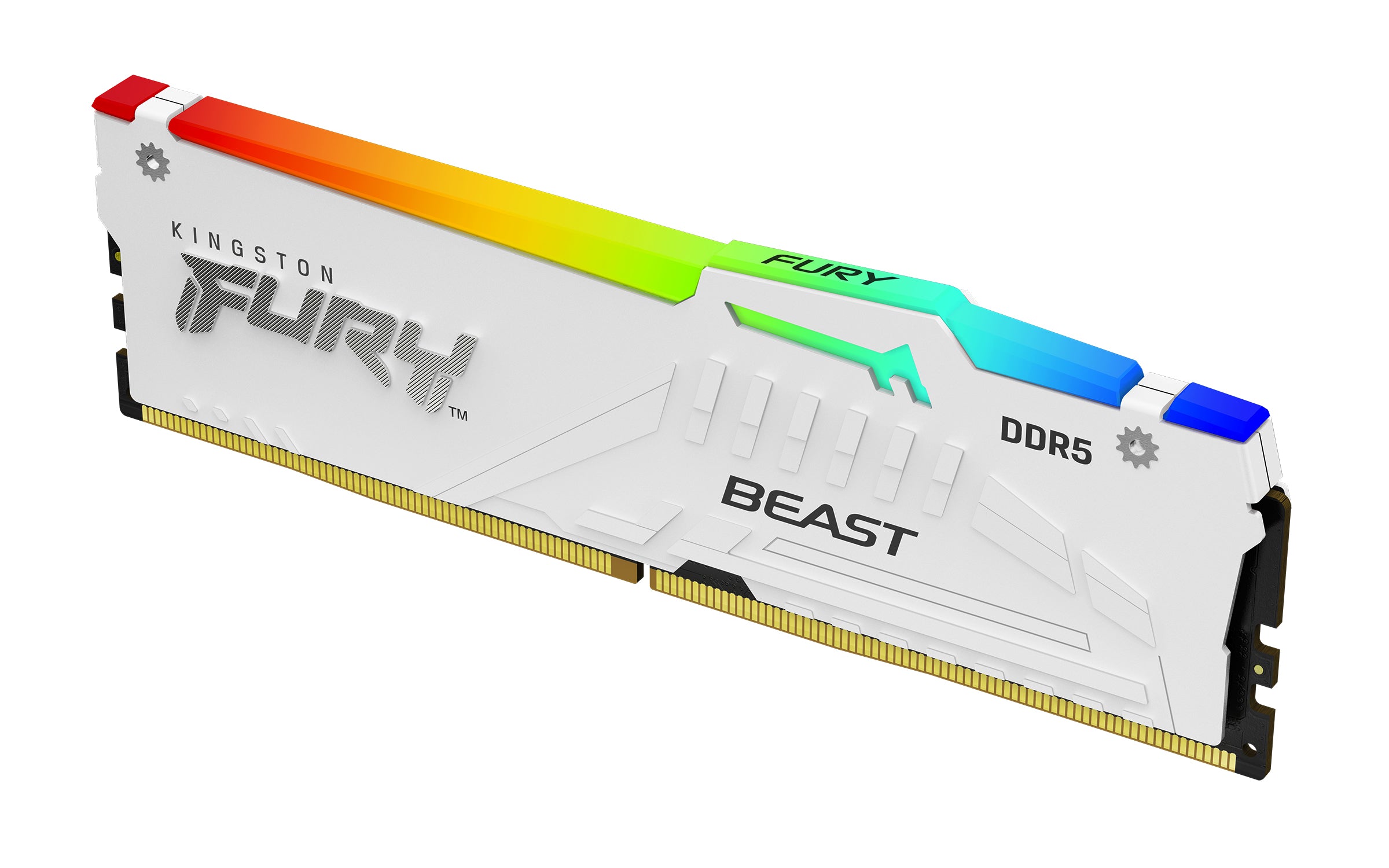 KINGSTON 32Go 6400MT/s DDR5 CL32 DIMM Kit of 2 FURY Beast White RGB EXPO