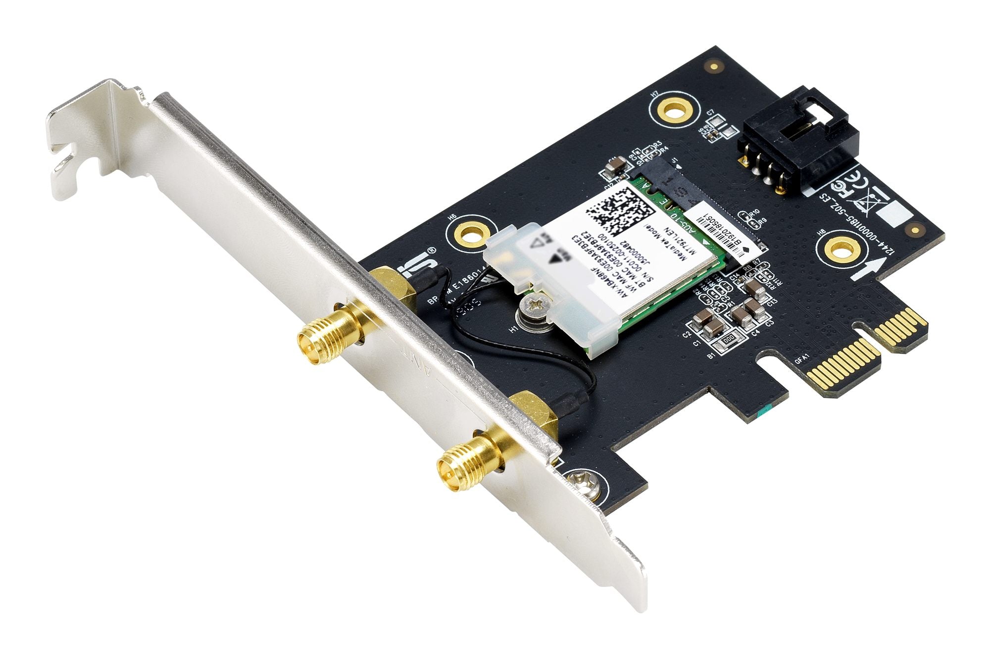 ASUS PCE-AX1800 Dual-Band WiFi 6 802.11ax Bluetooth 5.2 PCIe Adapter