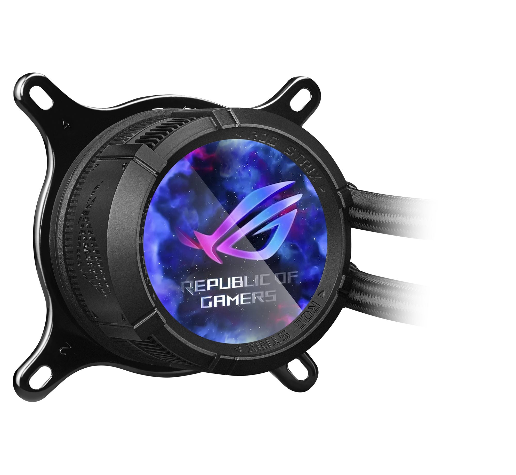 ASUS ROG Strix LC III ARGB LCD all-in-one CPU liquid cooler with 2.1 IPS LCD Aseteks new Gen7 v2 pump and premium ROG ARGB fans