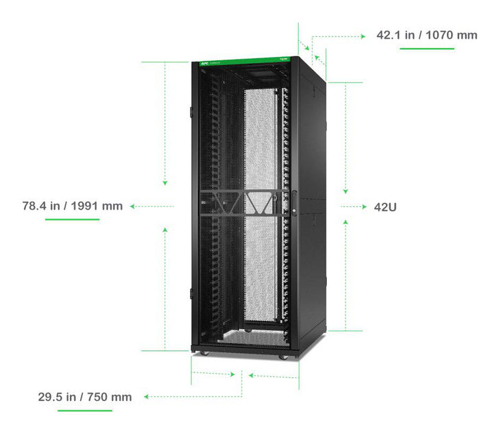 APC NetShelter SX Nwking Encl Gen2 42U 1