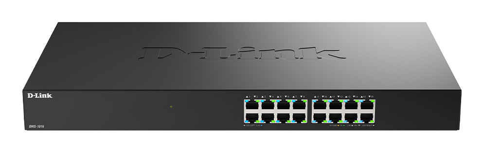 D-LINK 16 ports Multi-Gigabit 2.5 Gps - Métallique & rackable - IGMP snooping - auto MDI/MDI-X - QoS - IEEE 802.3az EEE