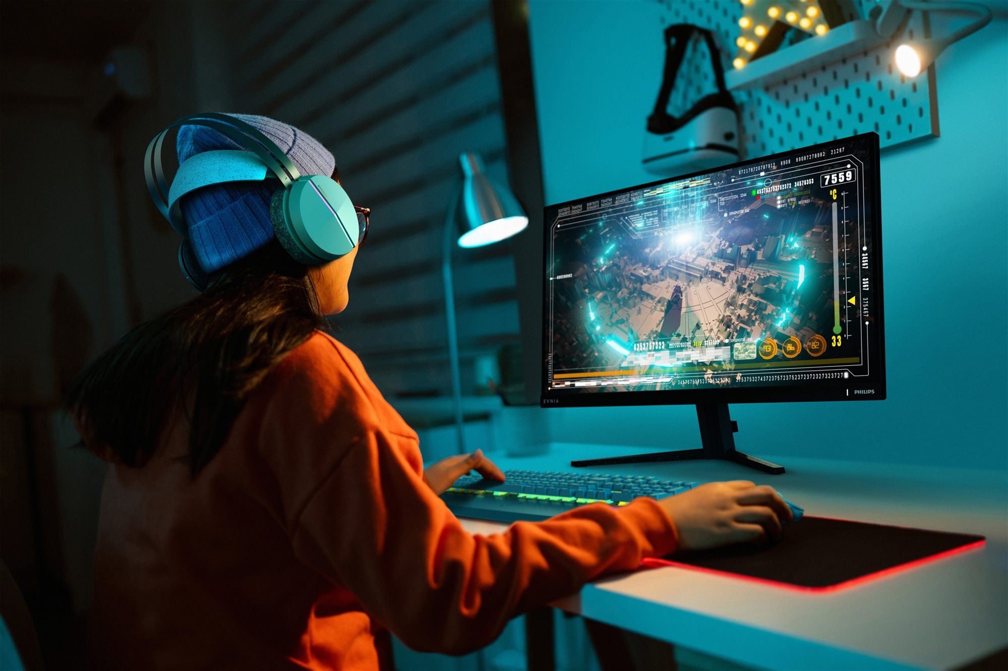 PHILIPS Evnia 3000 27M2N3500NL- Ecran Gaming-  27" - 2560 x 1440 QHD @180 Hz - VA - 300cd/m² - 5000:1 - HDR10 - 0.5 ms - 2xHDMI, DP