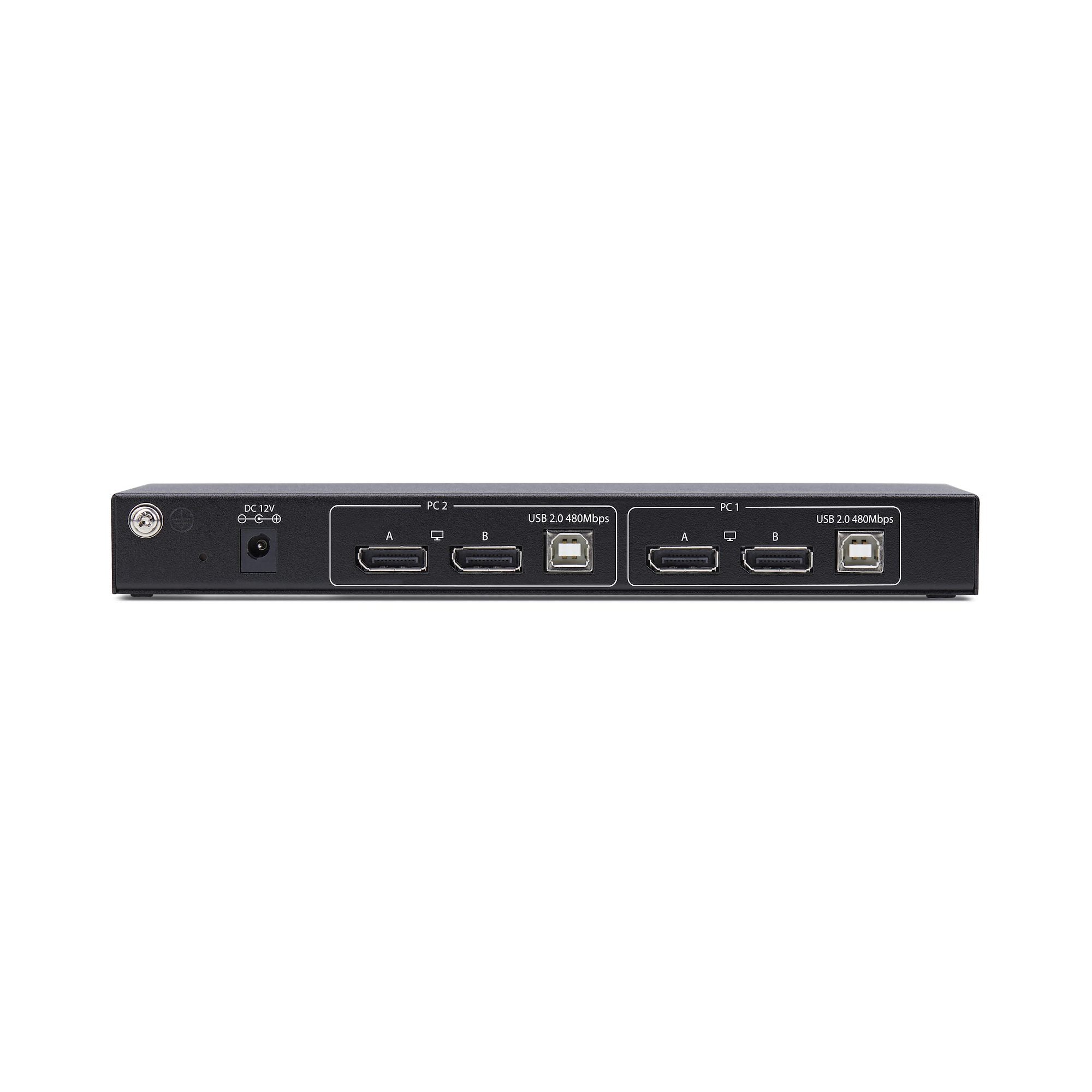 2-Port Dual-Monitor DisplayPort KVM