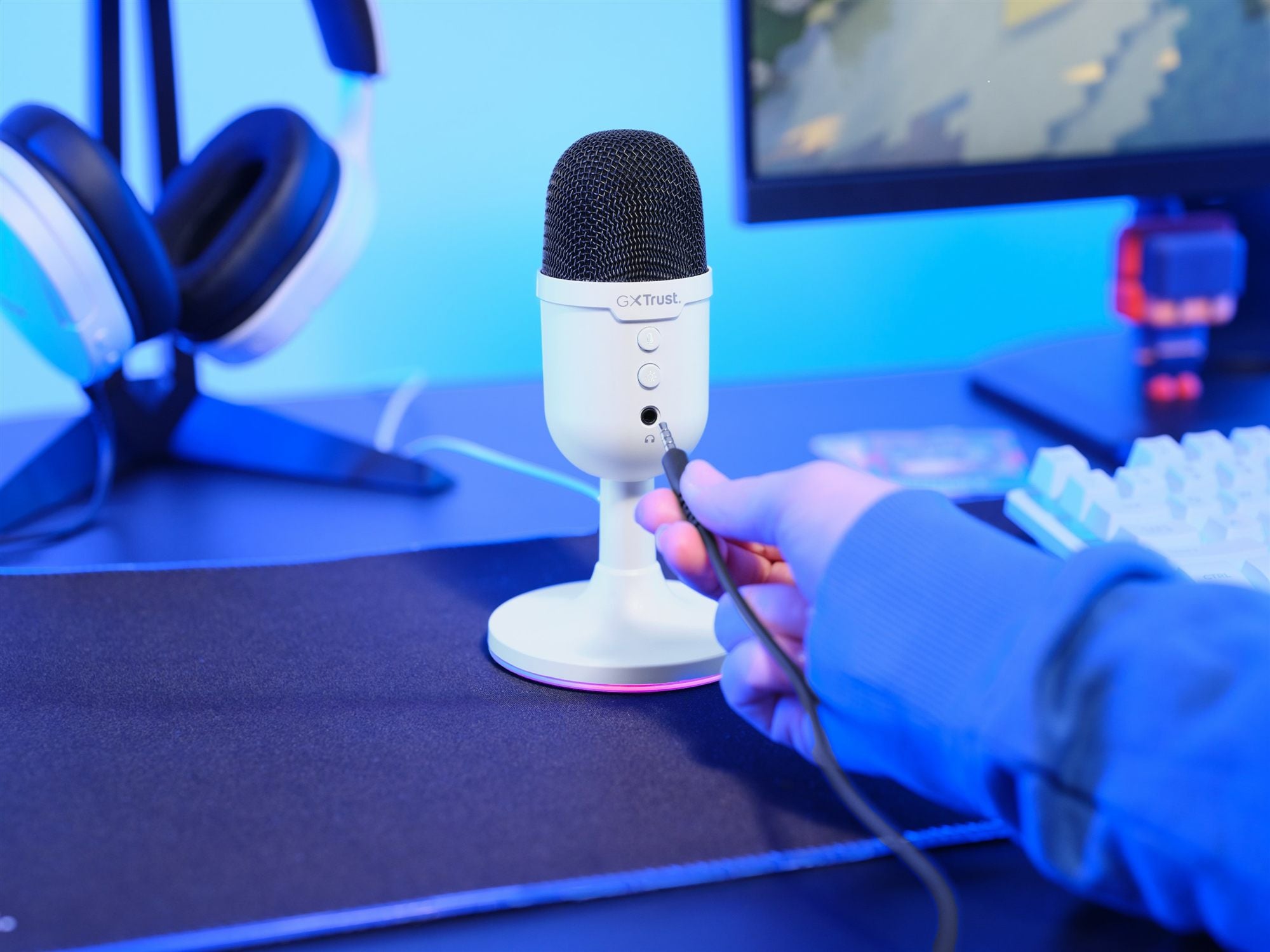 TRUST Microphone streaming YUNIX - White