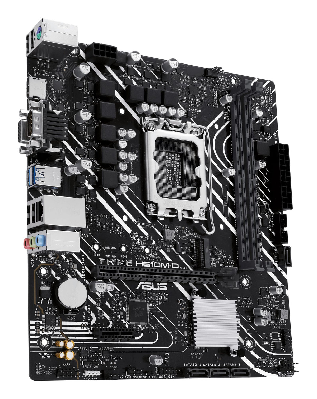 ASUS PRIME H610M-D LGA 1700 2DDR5 microATX 4xSATA MB 1xHDMI 2.1 1xD-Sub 1xM.2