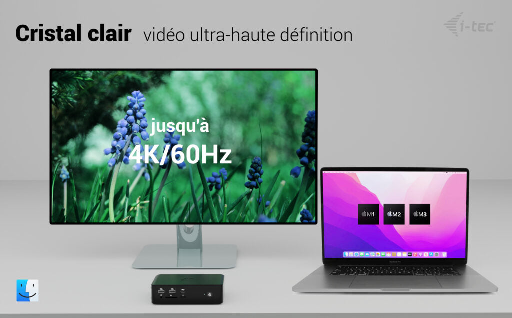 I-TEC Thunderbolt 5 Quattro Display DS 2xTB5 2xHDMI 1x2.5GLAN 1xAudio/Mic 1xUSB-C Gen2 4xUSB-A Gen2 SD+TF Cardreader PD 140W KL