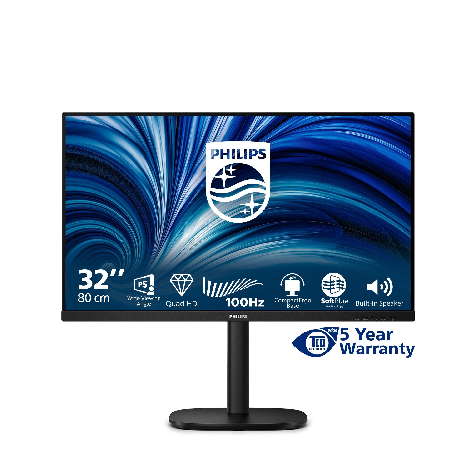 PHILIPS 32B2N3500/00 31.5p QHD 16:9 IPS 100Hz HAS 180mm HDMI 2x 2.0 DP 1.2