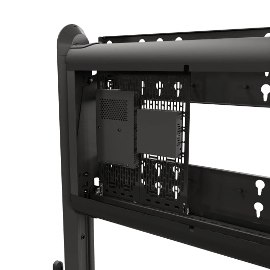 Chief Voyager Large Manual Height Adjustable AV Cart for Screen SizesÂ 50in - 85in or up to 79.4Kg Black