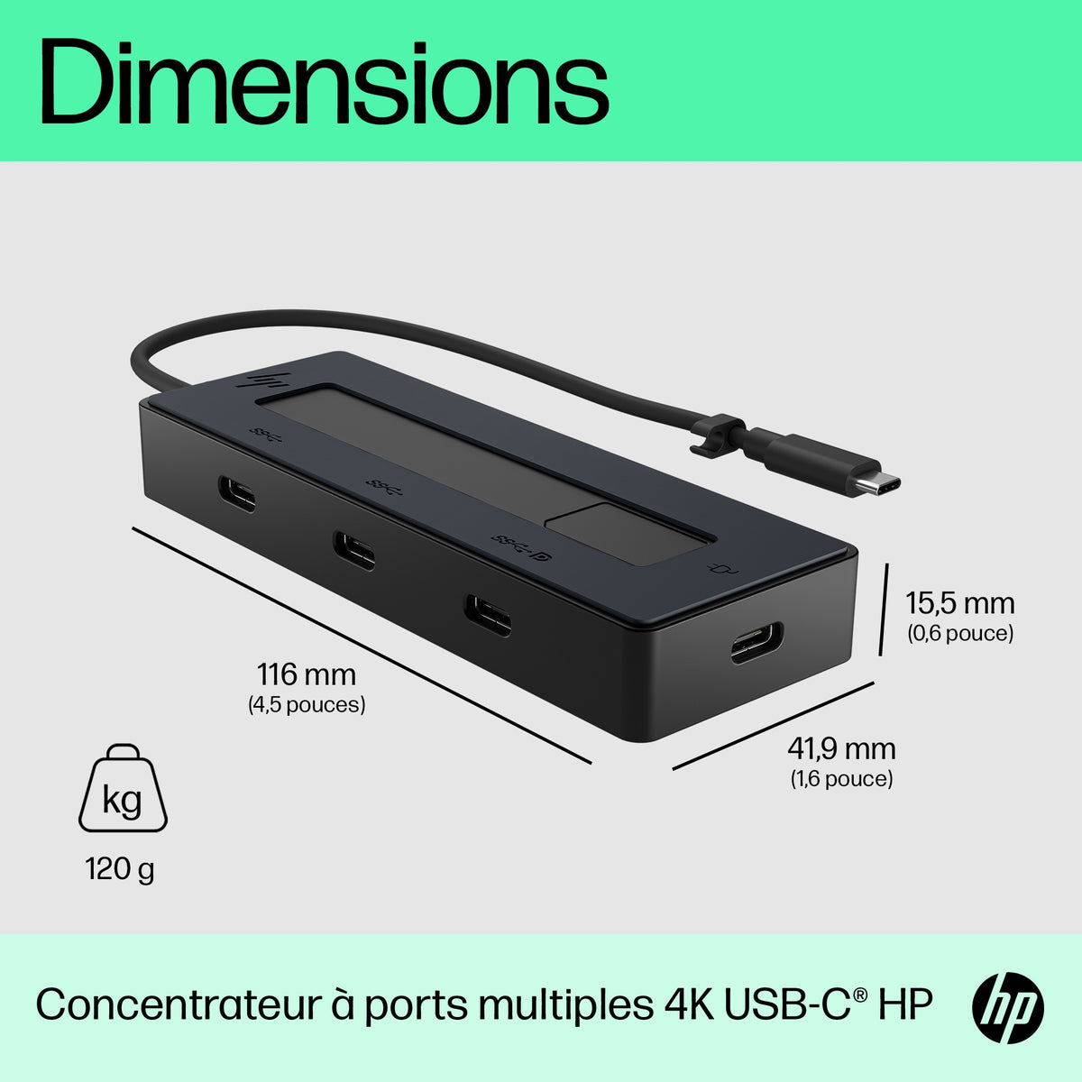 HP 4K USB-C Multiport Hub
