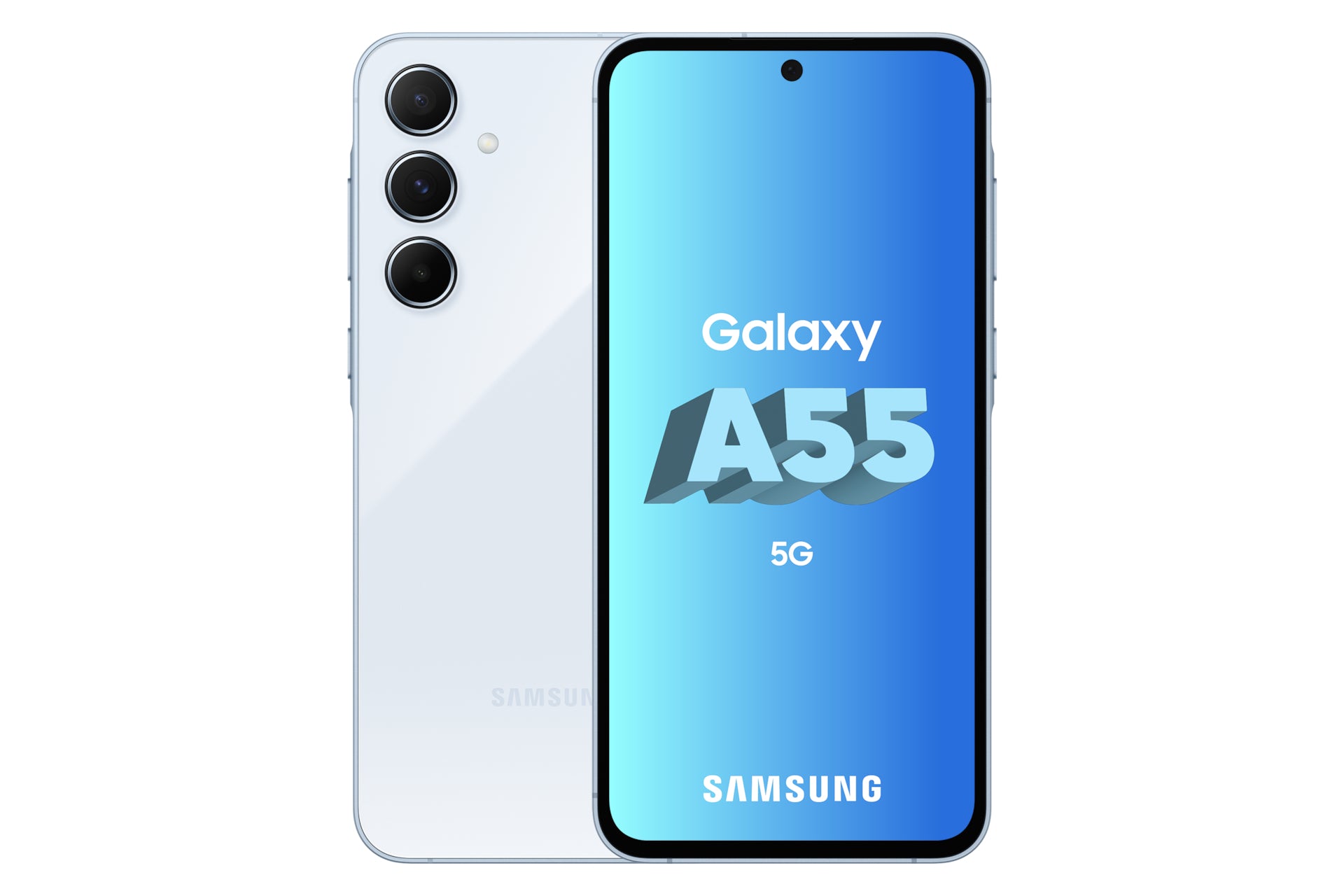 Samsung A556 Galaxy A55 5G (Double Sim - 6.6", 256 Go, 8 Go RAM) Bleu