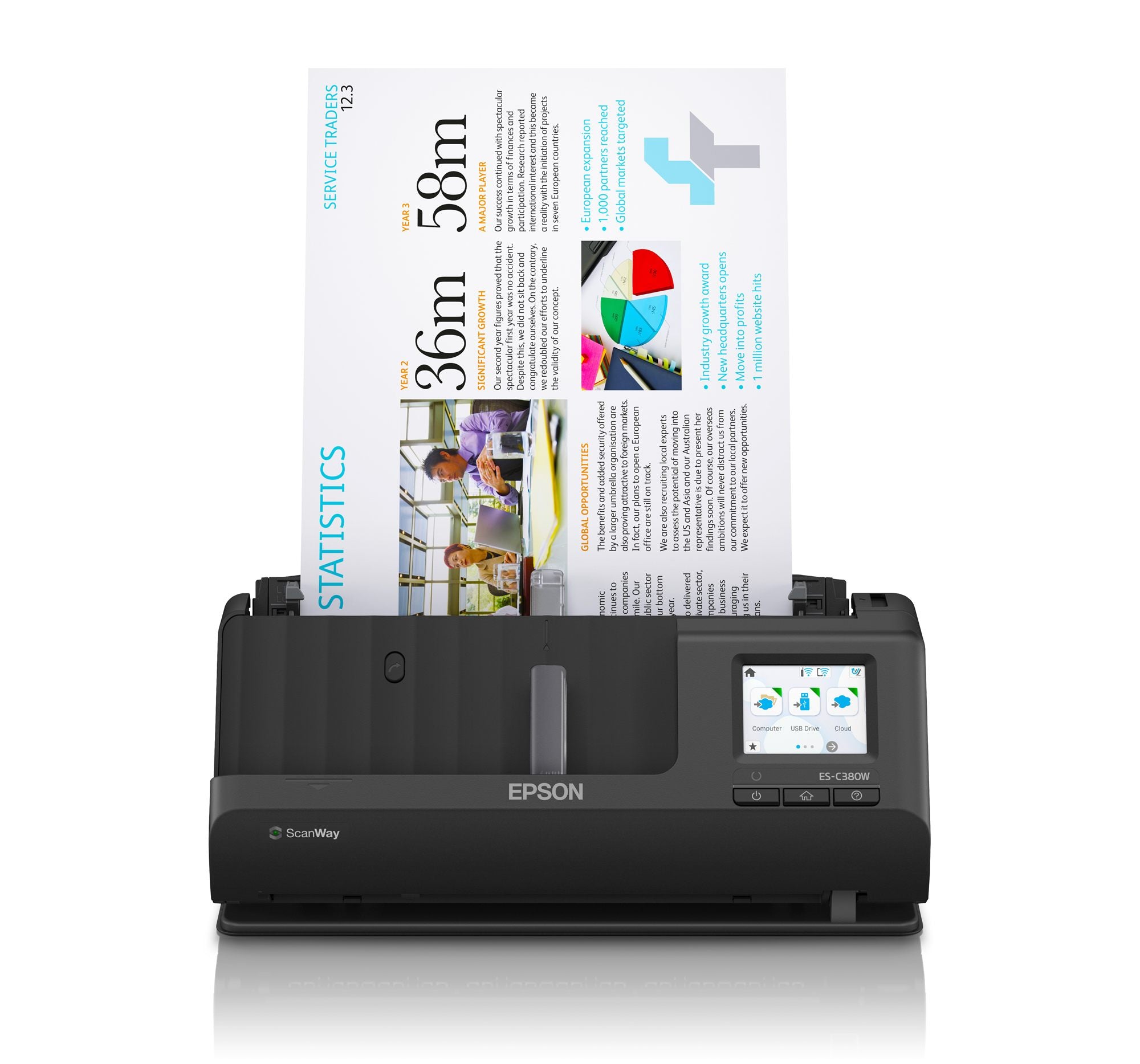 EPSON WorkForce ES-C380W Scanner 30ppm