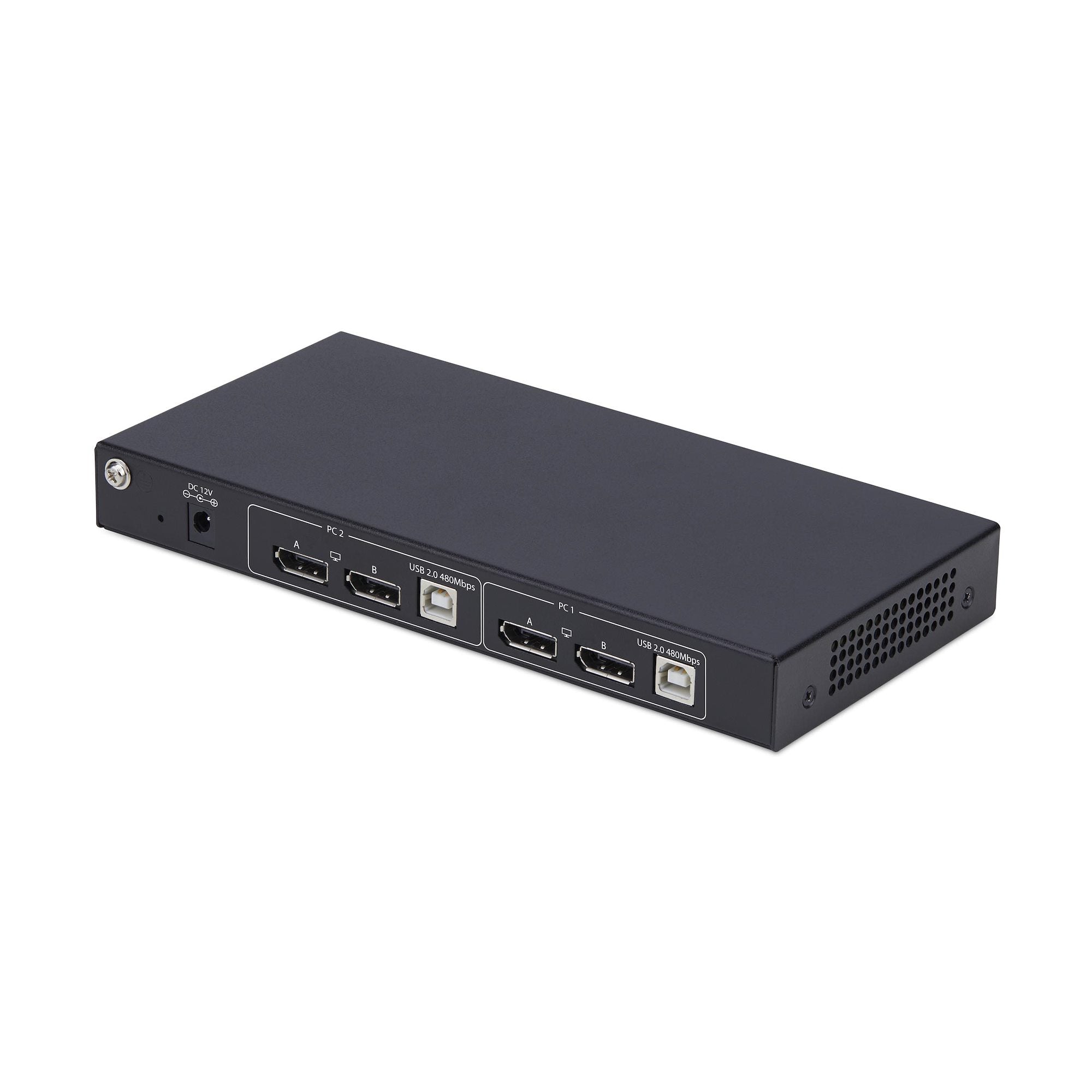 2-Port Dual-Monitor DisplayPort KVM