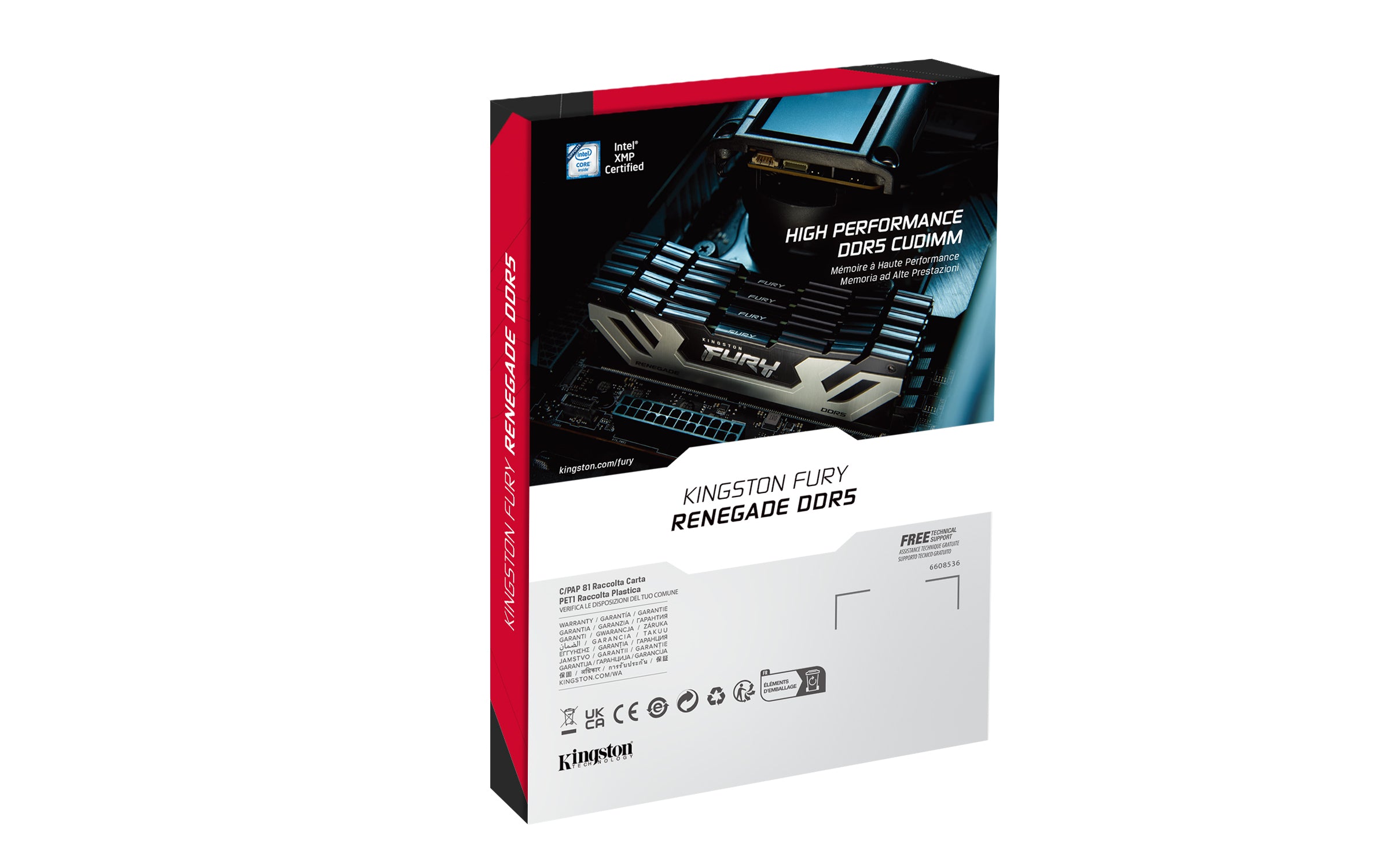 KINGSTON 24Go 8800MT/s DDR5 CL42 CUDIMM FURY Renegade Silver