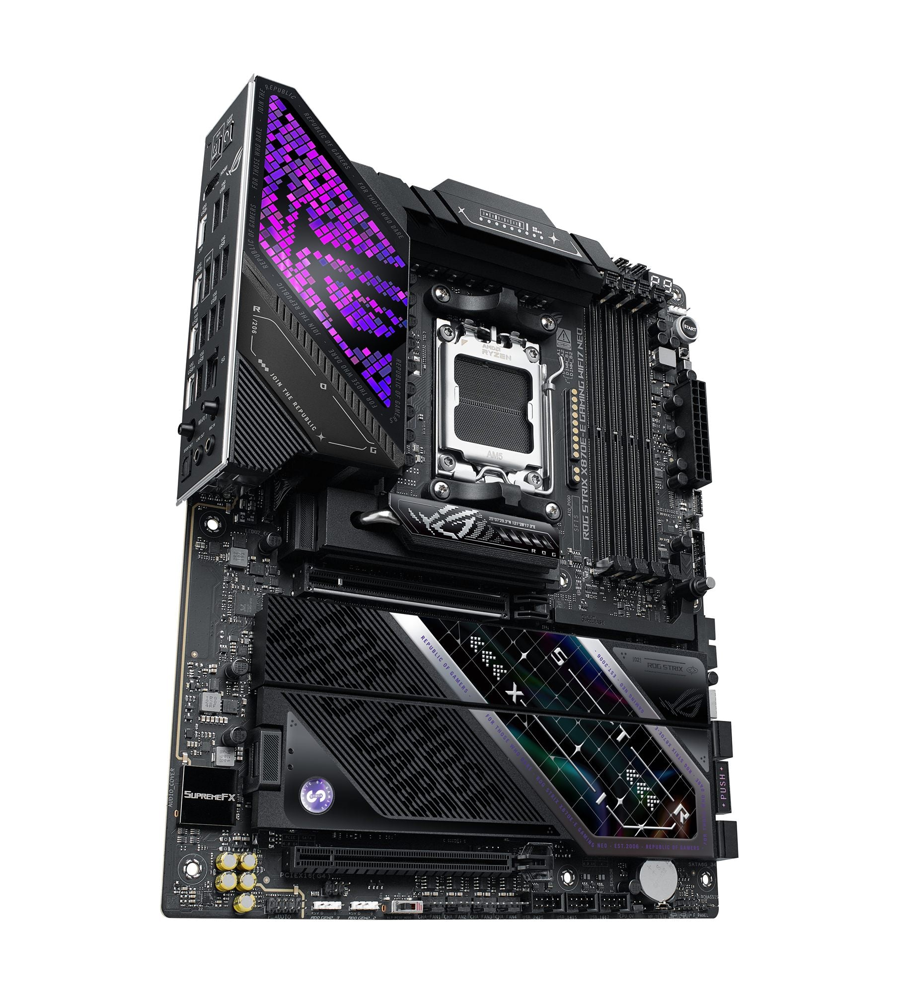 ASUS ROG STRIX X870E-E GAMING WIFI7 NEO AMD ATX motherboard DDR5 1xHDMI 1xPCIe 5.0 5xM.2