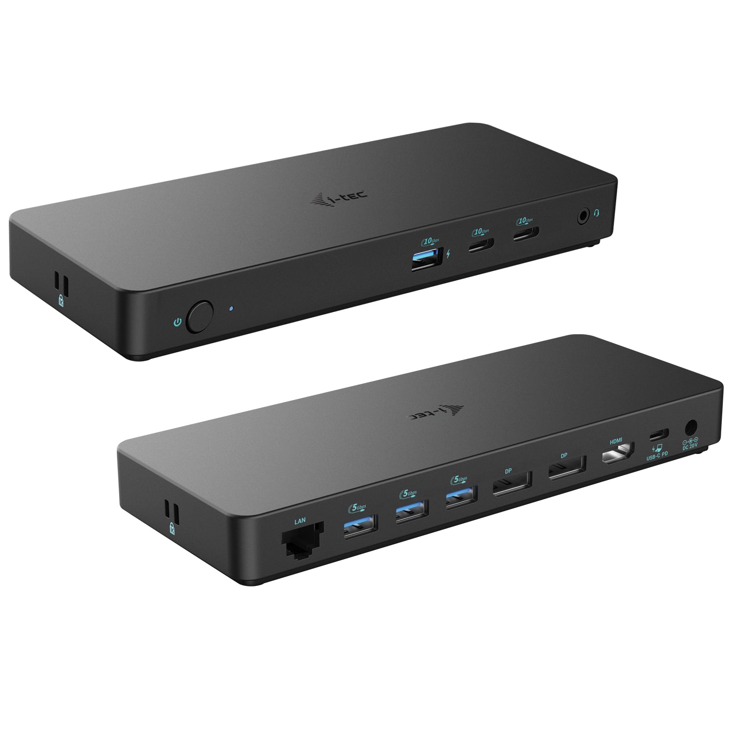 I-TEC USB-C Triple 4K Display Docking Station Gen2 2xDP 1xHDMI 1xGLAN 3xUSB 3.2 Gen1 1xUSB 3.2 Gen2 2xUSB-C Gen2 1xAudio/Mic PD100W