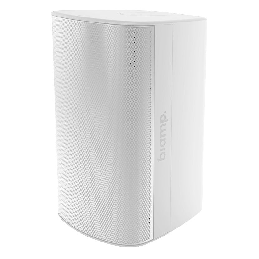 Biamp 10in Coaxial Surface Mount Indoor/Outdoor Loudspeaker w/ HF compression driver, U bracket white