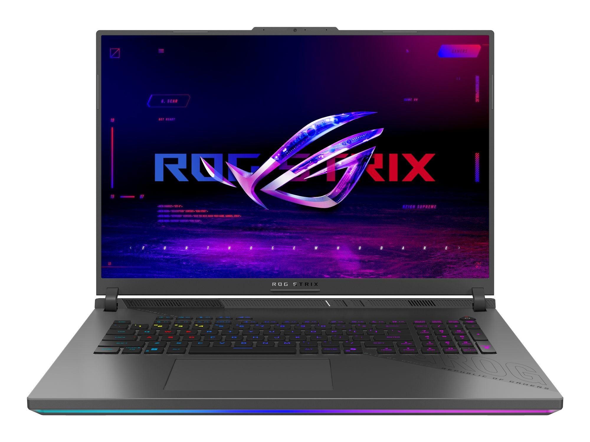 ASUS ROG Strix G814PM-S9010W AMD RYZEN 9 8940HX 18p WQXGA DDR5 32Go 1To PCIE G4 SSD GeForce RTX 5060 W11H Gray