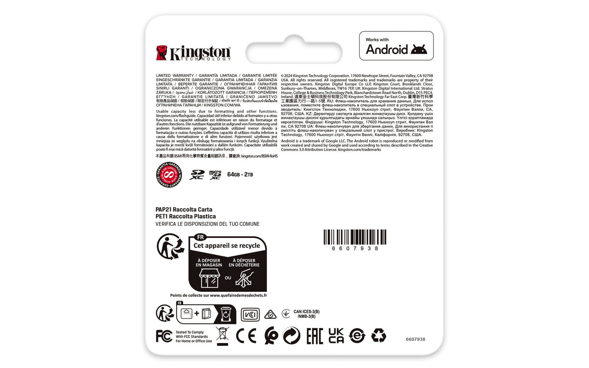KINGSTON 128Go SDXC Canvas Go Plus Gen4 200Mo/s C10 UHS-I U3 V30