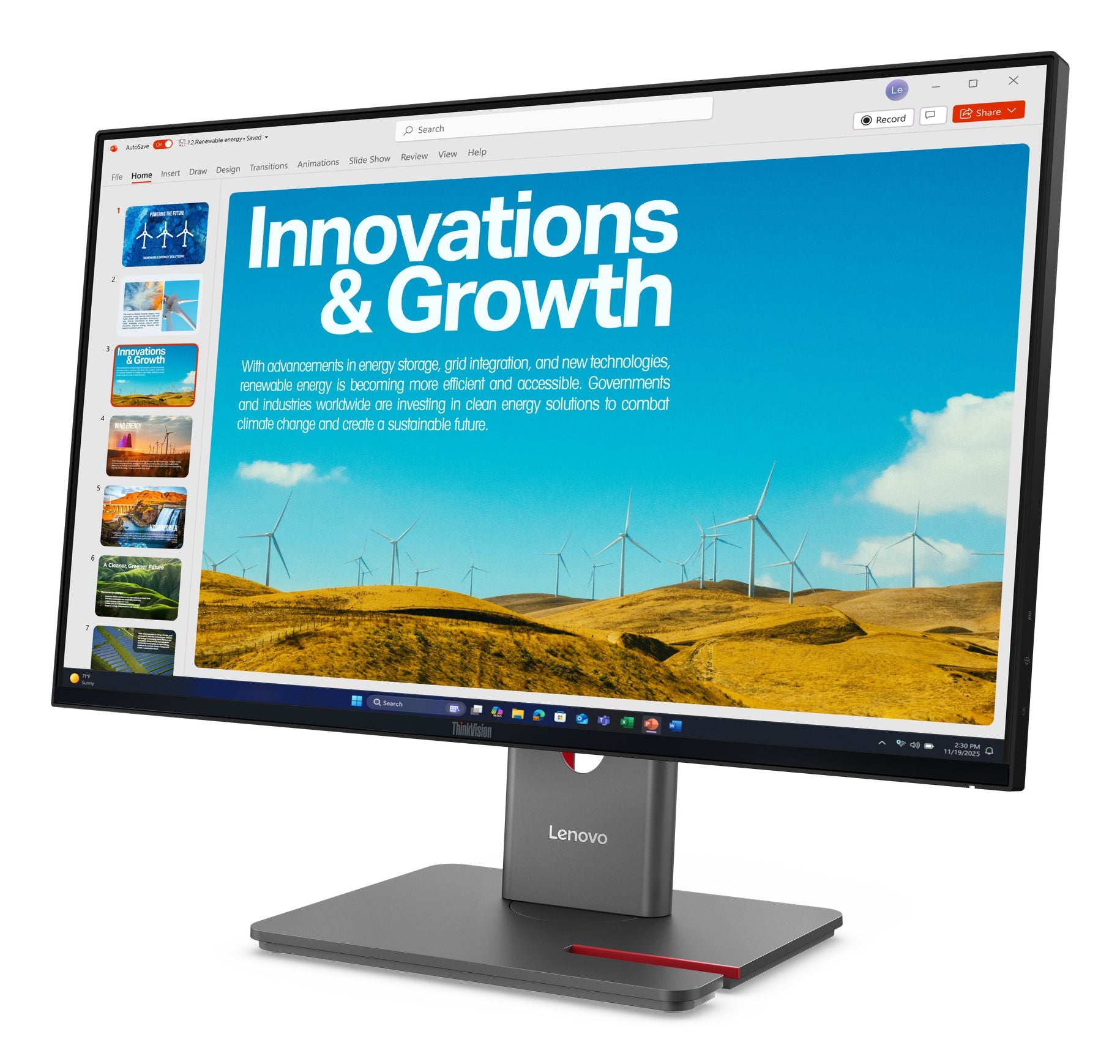 LENOVO ThinkVision P24QD-40 23.8p Monitor HDMI