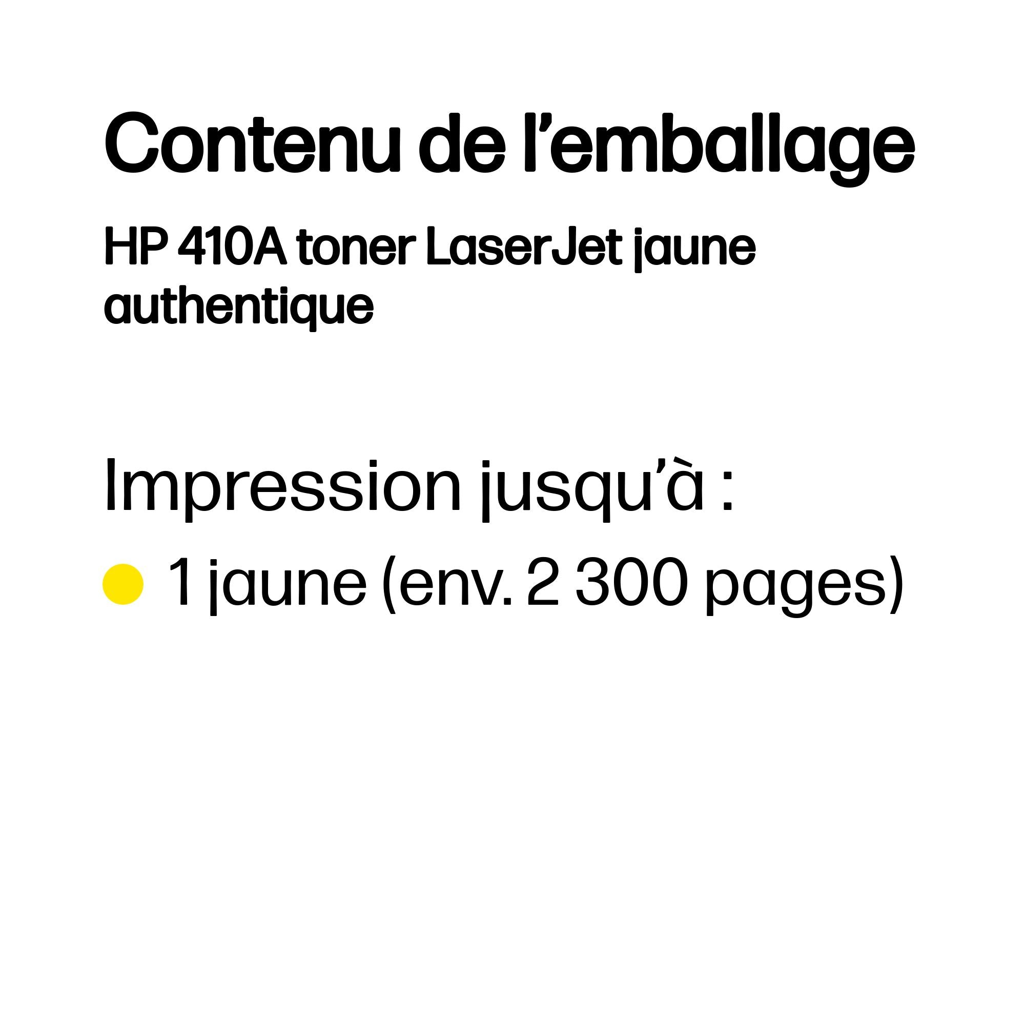 HP 410A original Toner cartridge CF412A yellow