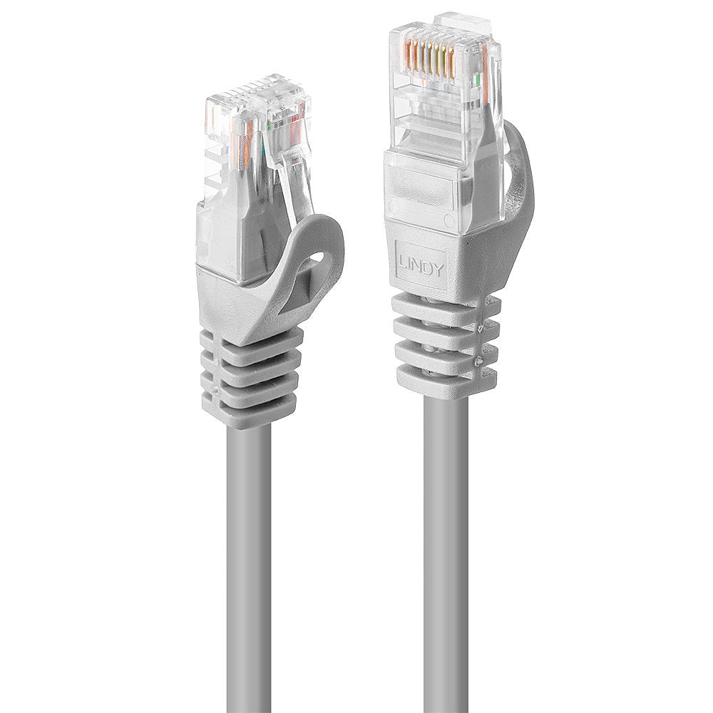 LINDY 10m Cat.5e U/UTP Patch Cable Colour Grey Low Cost Version