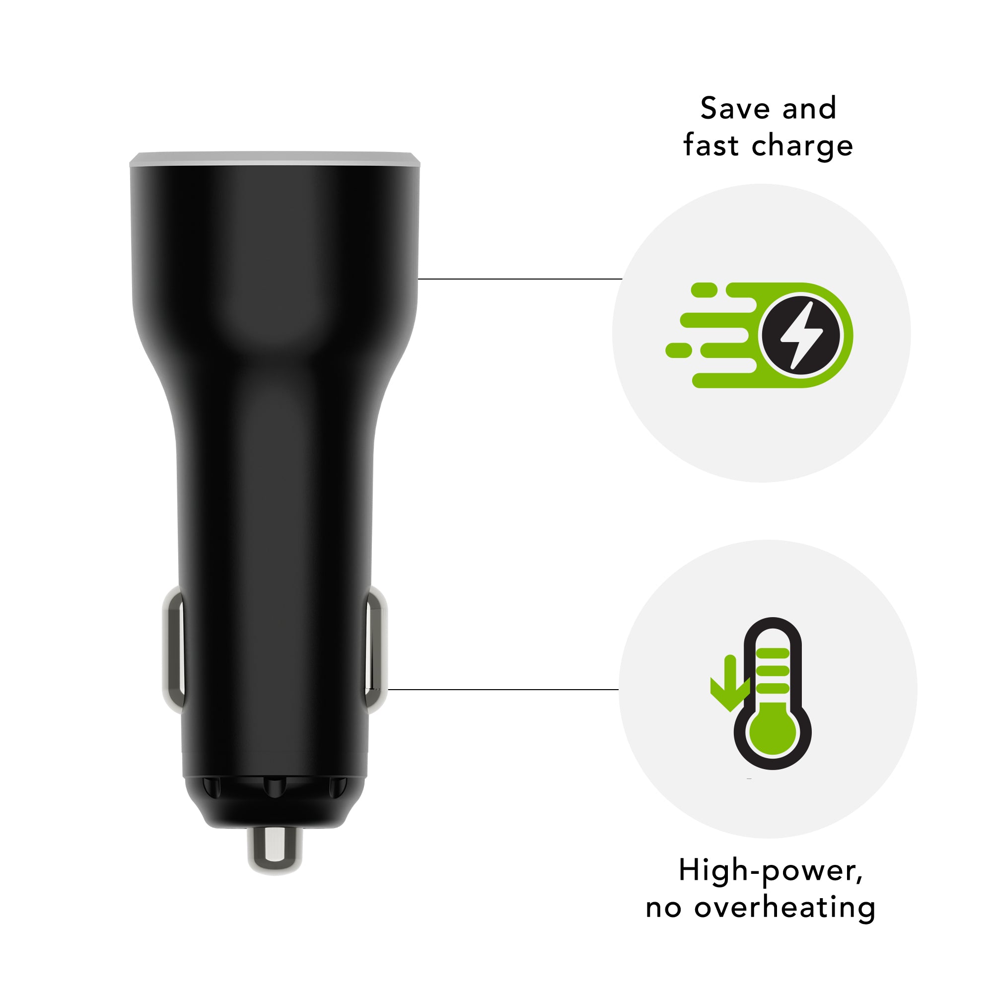 re-charge Car Charger USB-C 65W BLK