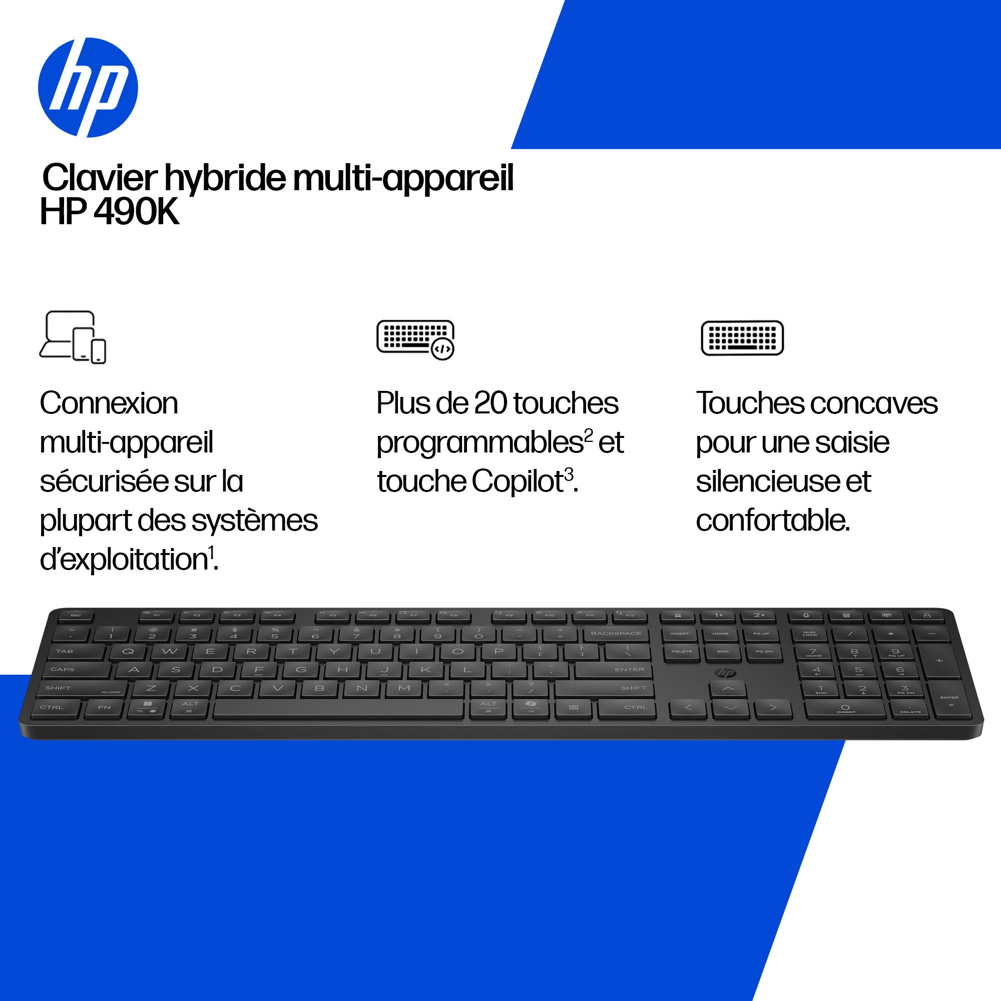 HP Dual-Mode Keyboard 490K-EURO