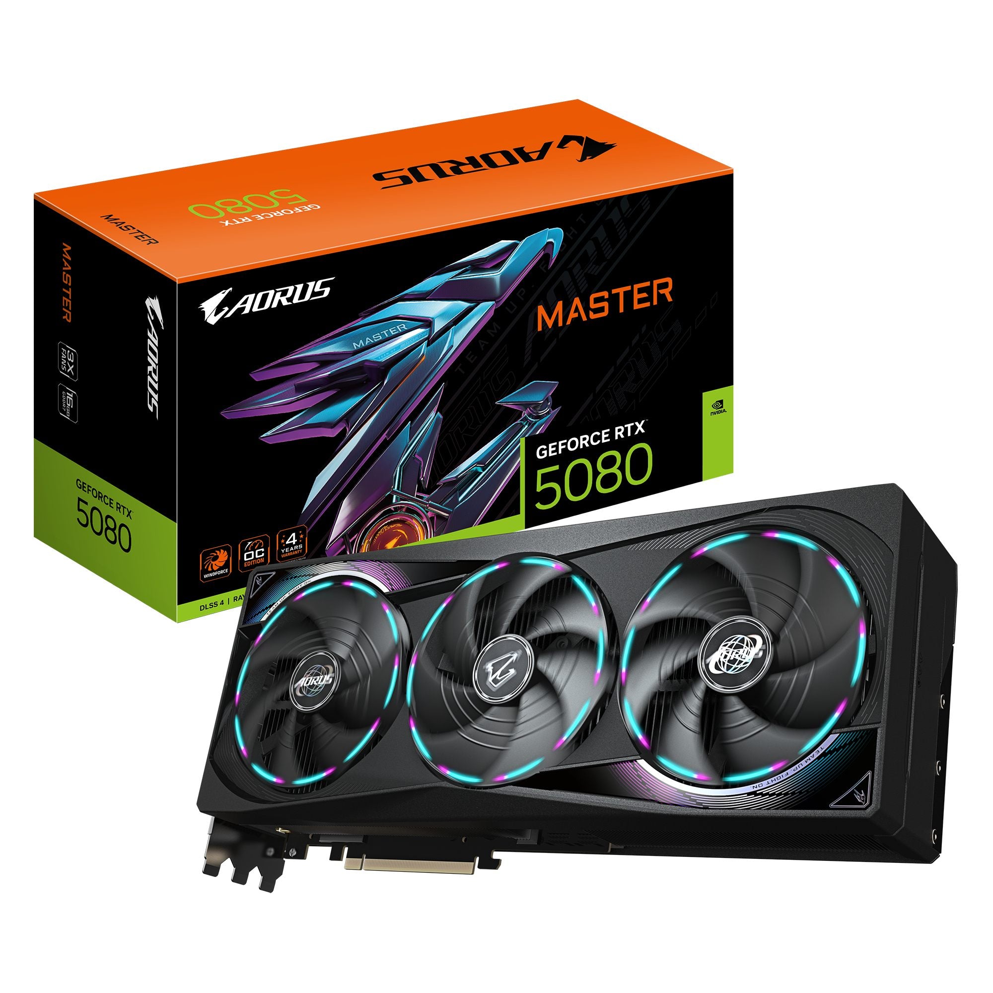GIGABYTE AORUS GeForce RTX 5080 MASTER 16G NVIDIA 16 Go