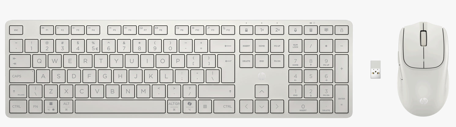 HP Multi-Device Dual-Mode Mouse and Keyboard Combo 495C White FR
