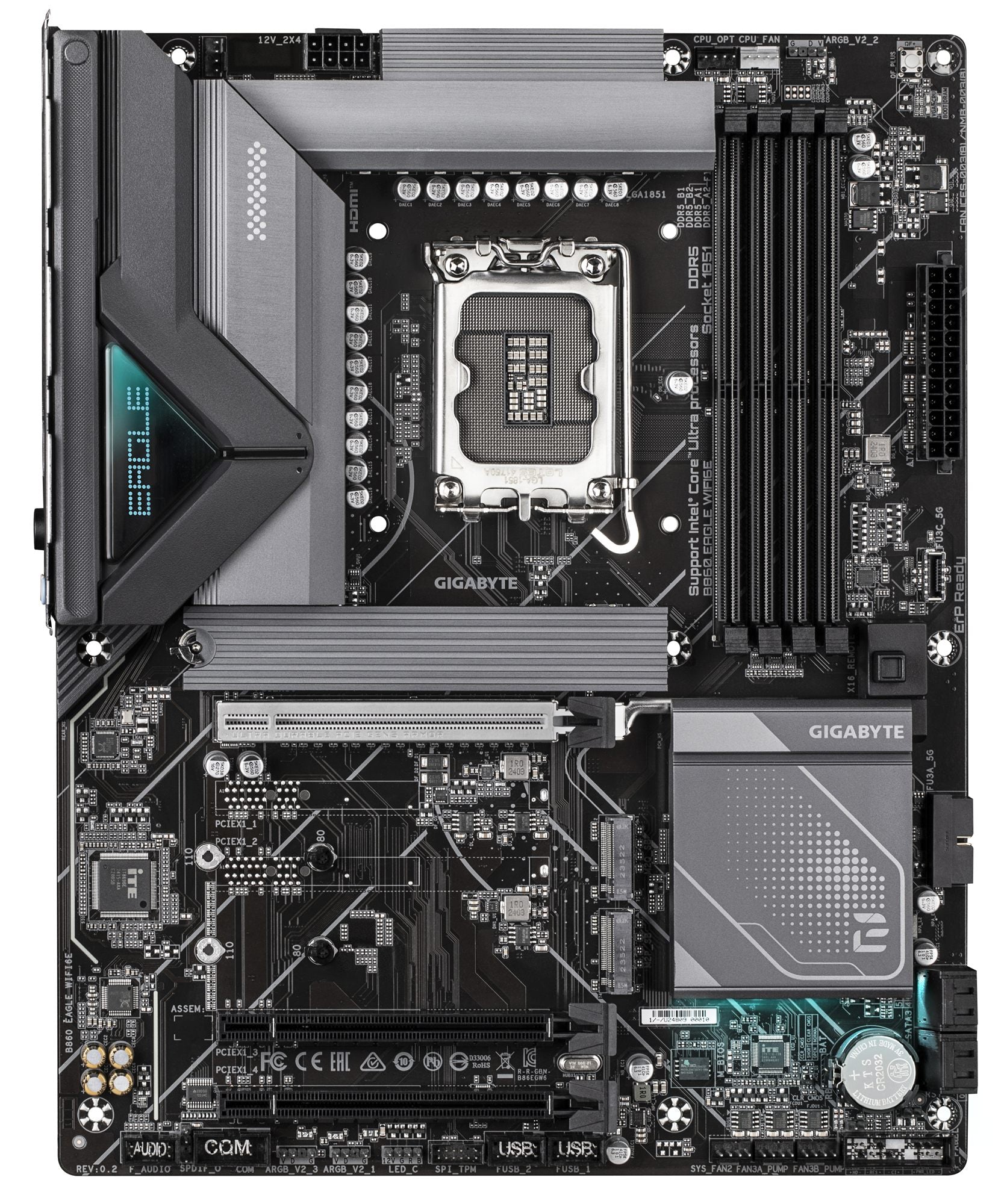 GIGABYTE B860 EAGLE WIFI6E carte mere Intel B860 LGA 1851 (Socket V1) ATX