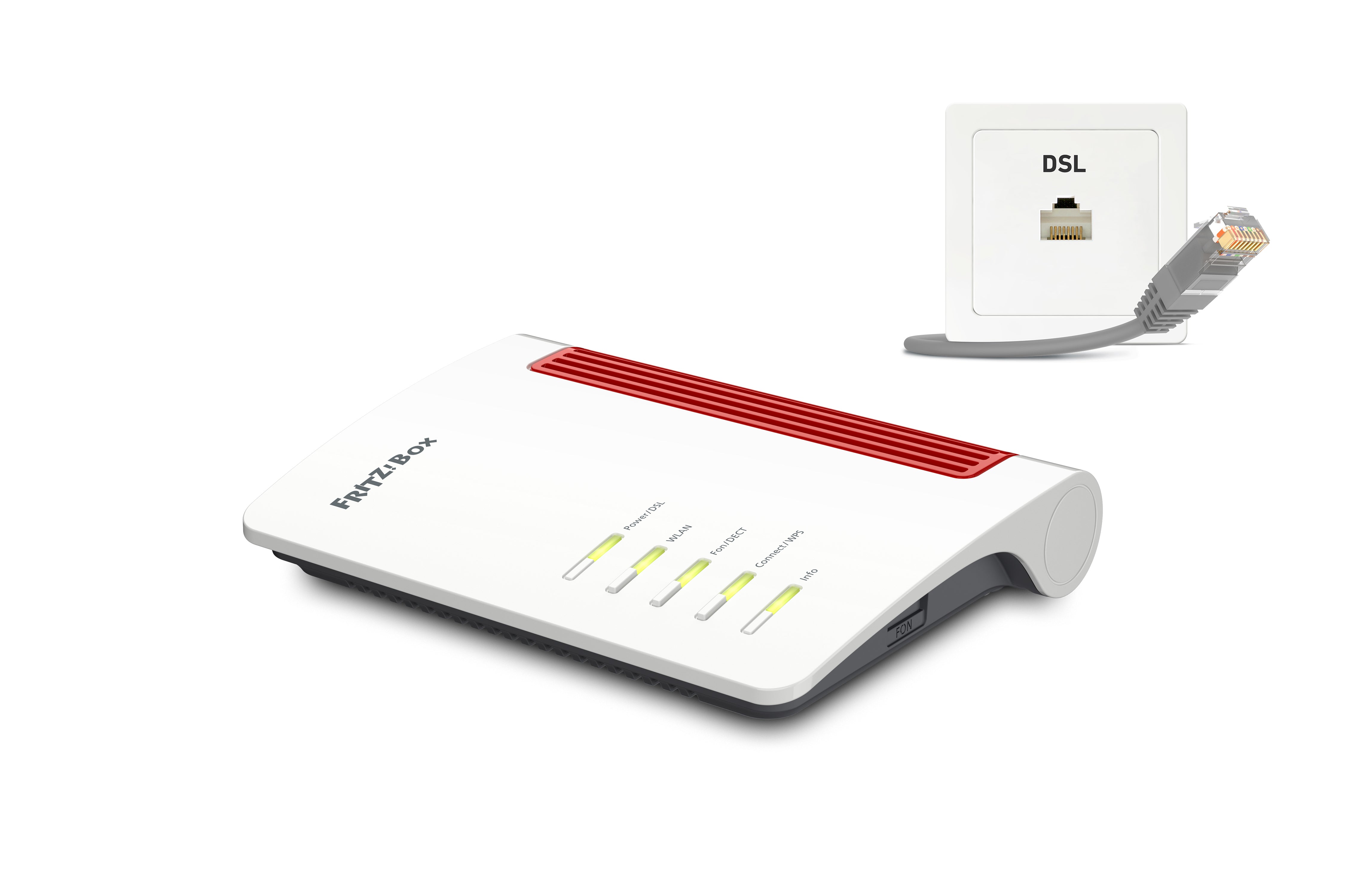 FRITZ!Box 7510 routeur sans fil Gigabit Ethernet Monobande (2,4 GHz) Blanc