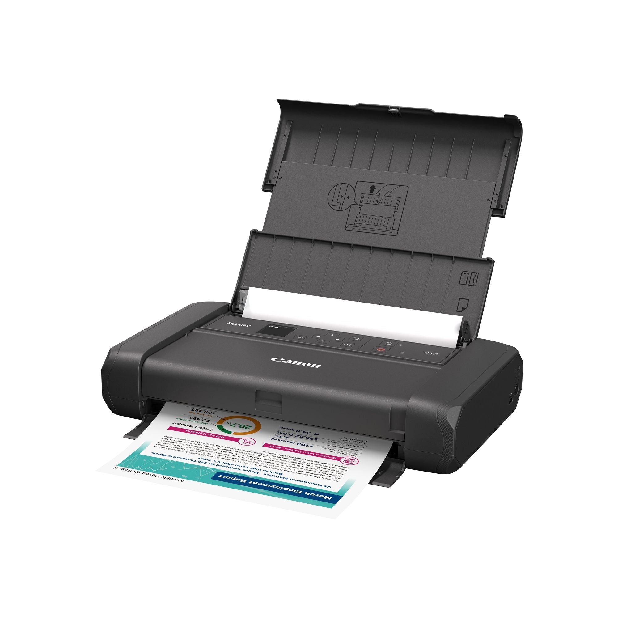 CANON MAXIFY BX110 Printer colour inkjet A4 4800x1200dpi 9ipm mono 5.5 min/page colour 50sheets USB-C Wi-Fi