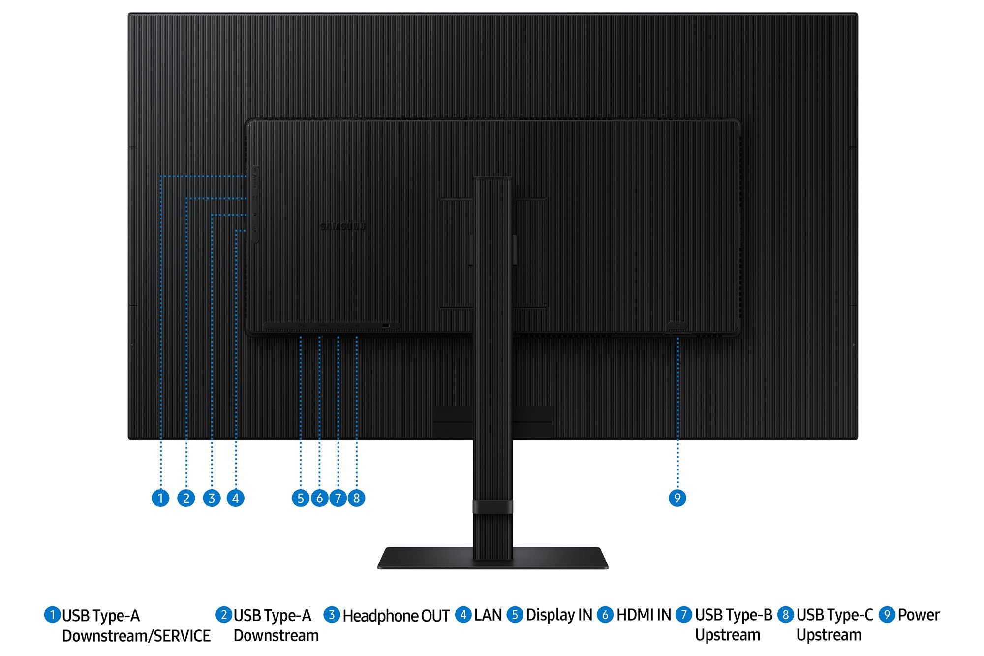SAMSUNG ViewFinity S8 S37D804UAU - Ecran 37"- 4K - 3840 x 2160 UHD @ 60 Hz - VA - 350 cd/m²- HDR10 - 5ms - HDMI, DP, USB-C, LAN, KVM