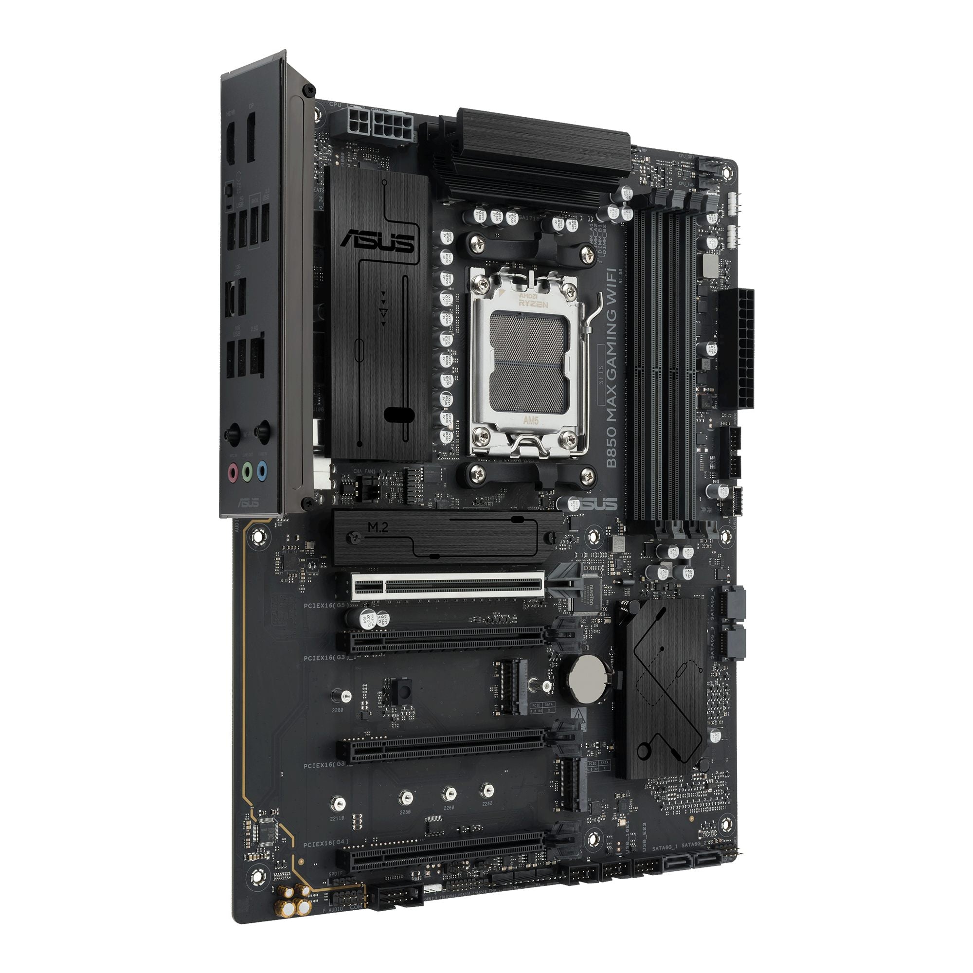 ASUS B850 MAX GAMING WIFI ATX motherboard 4xDDR5 1xPCIe 5.0 3xM.2 1xHDMI 1xDisplayPort 4xSATA