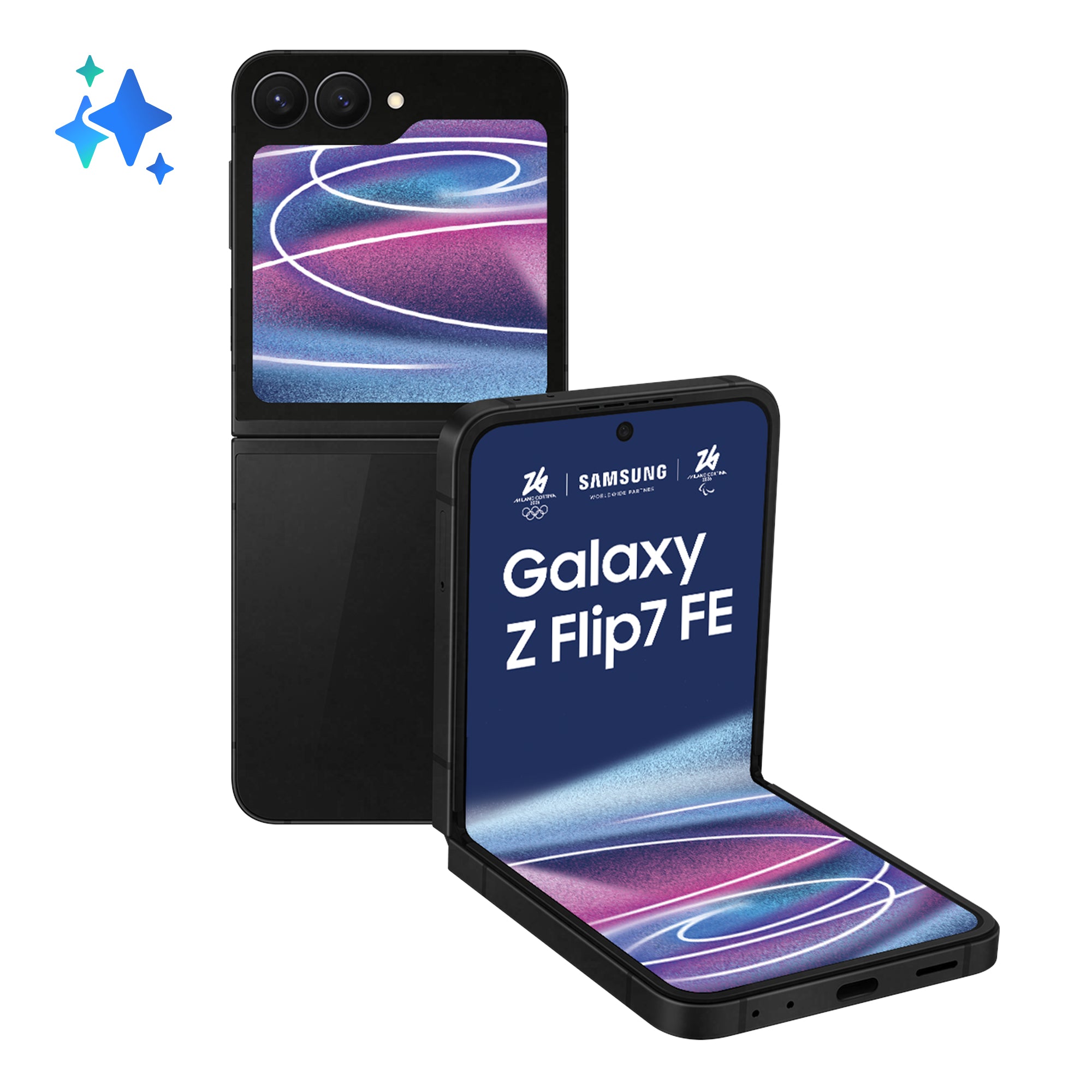 Samsung Galaxy Z Flip7 FE F761B 5G Dual Sim 8 Go RAM 128 Go - Noir
