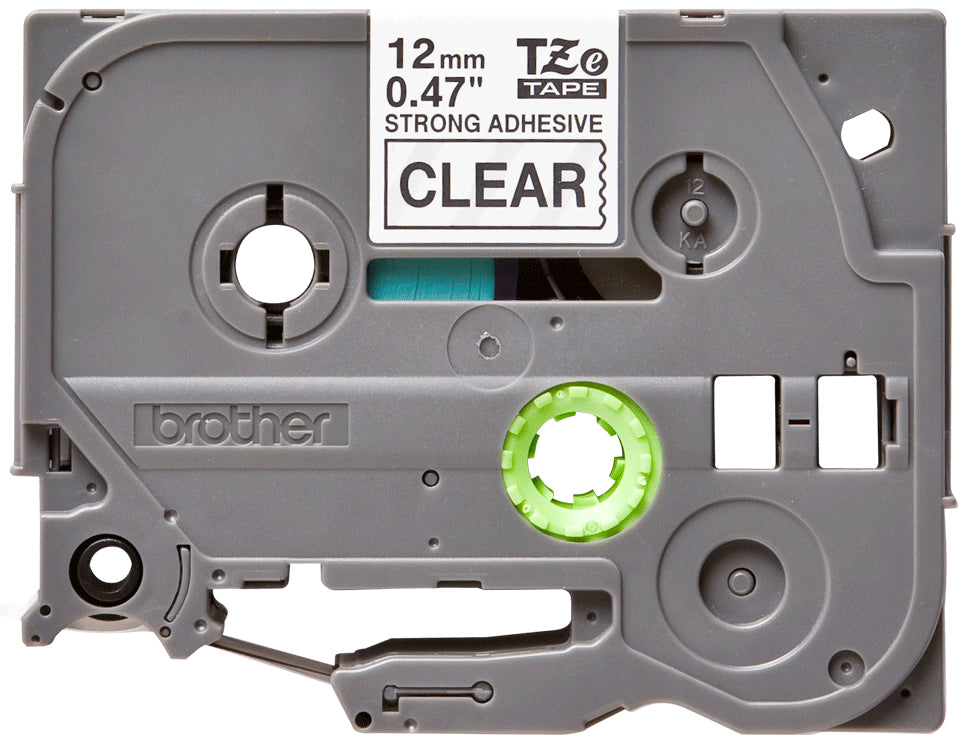 BROTHER P-TOUCH TZE-S131 noir sur clear 12mm extra gluant