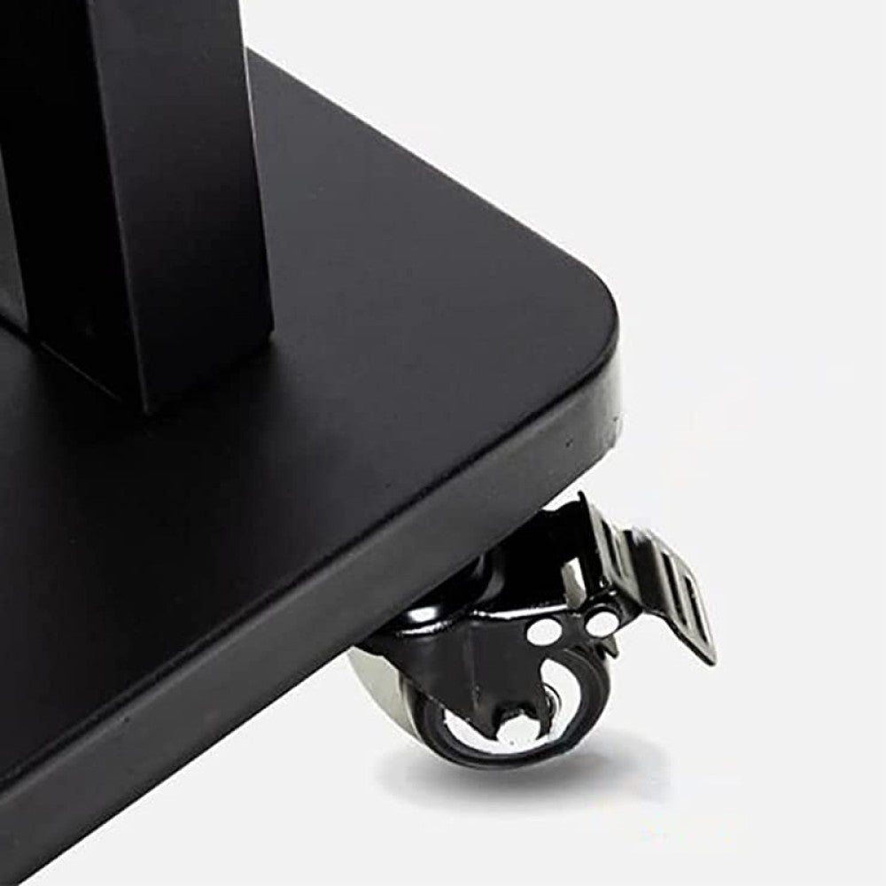 "Techly ICA-TR30 Support TV mobile 55-100"" jusqu'a 150kg réglable 2 étageres"