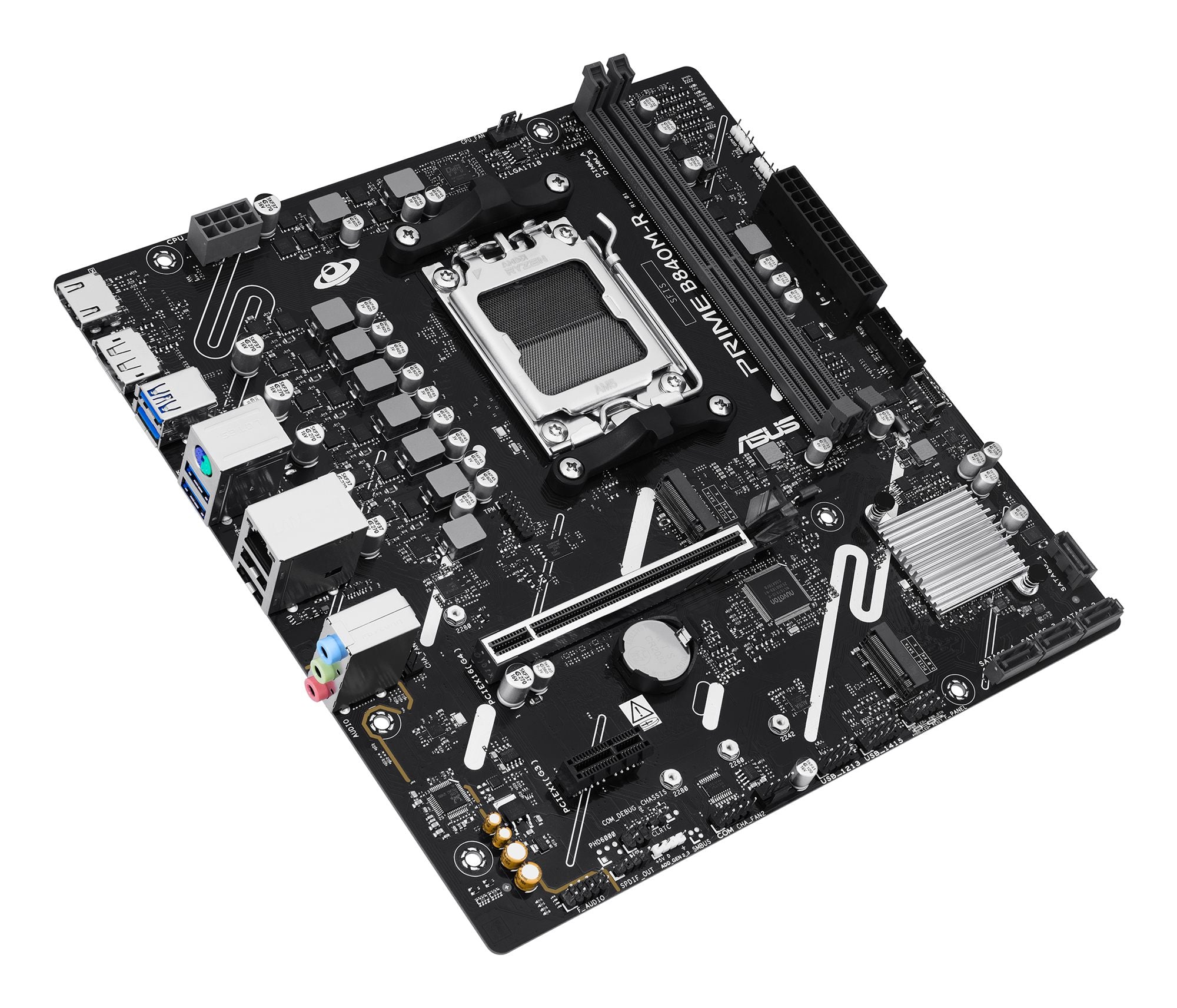 ASUS B840 AMD mATX motherboard DDR5 1xHDMI 1xDisplayPort 1xPCIe 4.0 2xM.2
