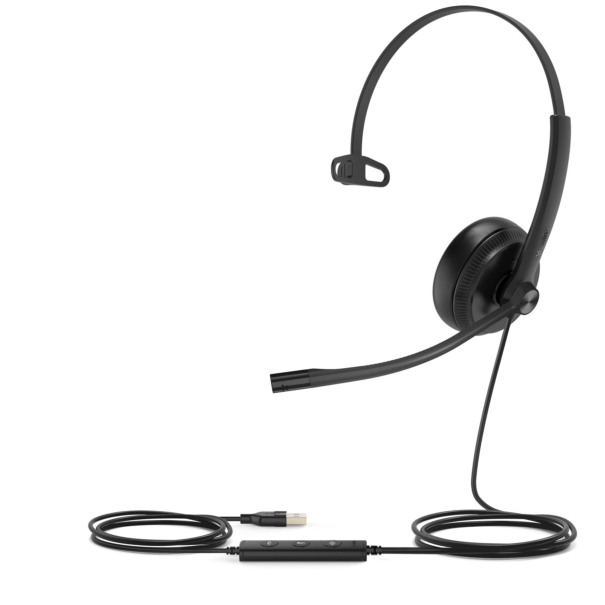 Yealink UH34 Mono UC Avec fil Arceau Bureau/Centre d'appels USB Type-A Noir