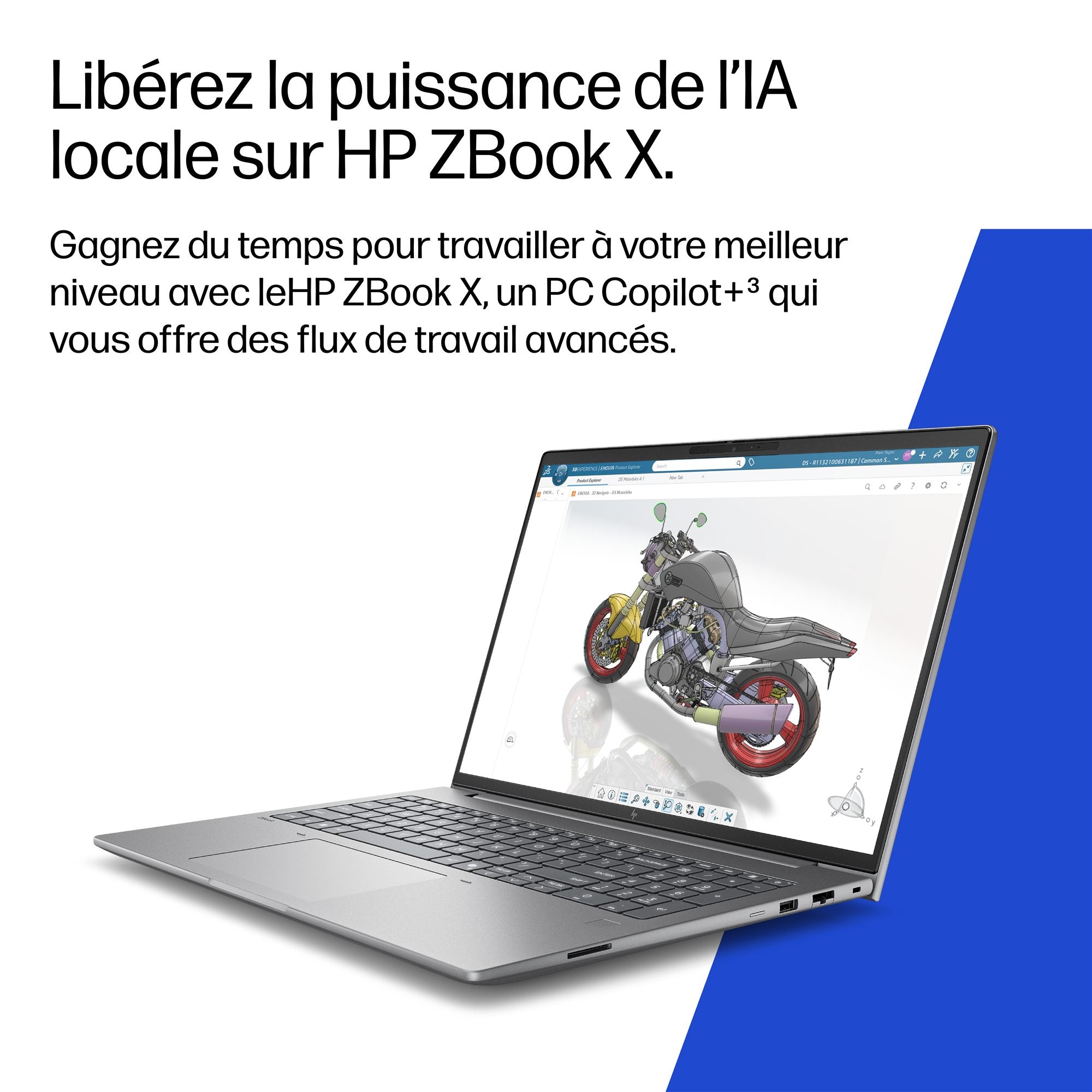 HP ZBook X G2i 16 Intel Core Ultra 7 356H 16p WUXGA 24Go DDR5 1To SSD be+BT 6C Batt FPS W11P NG PRM 1yr Wrty