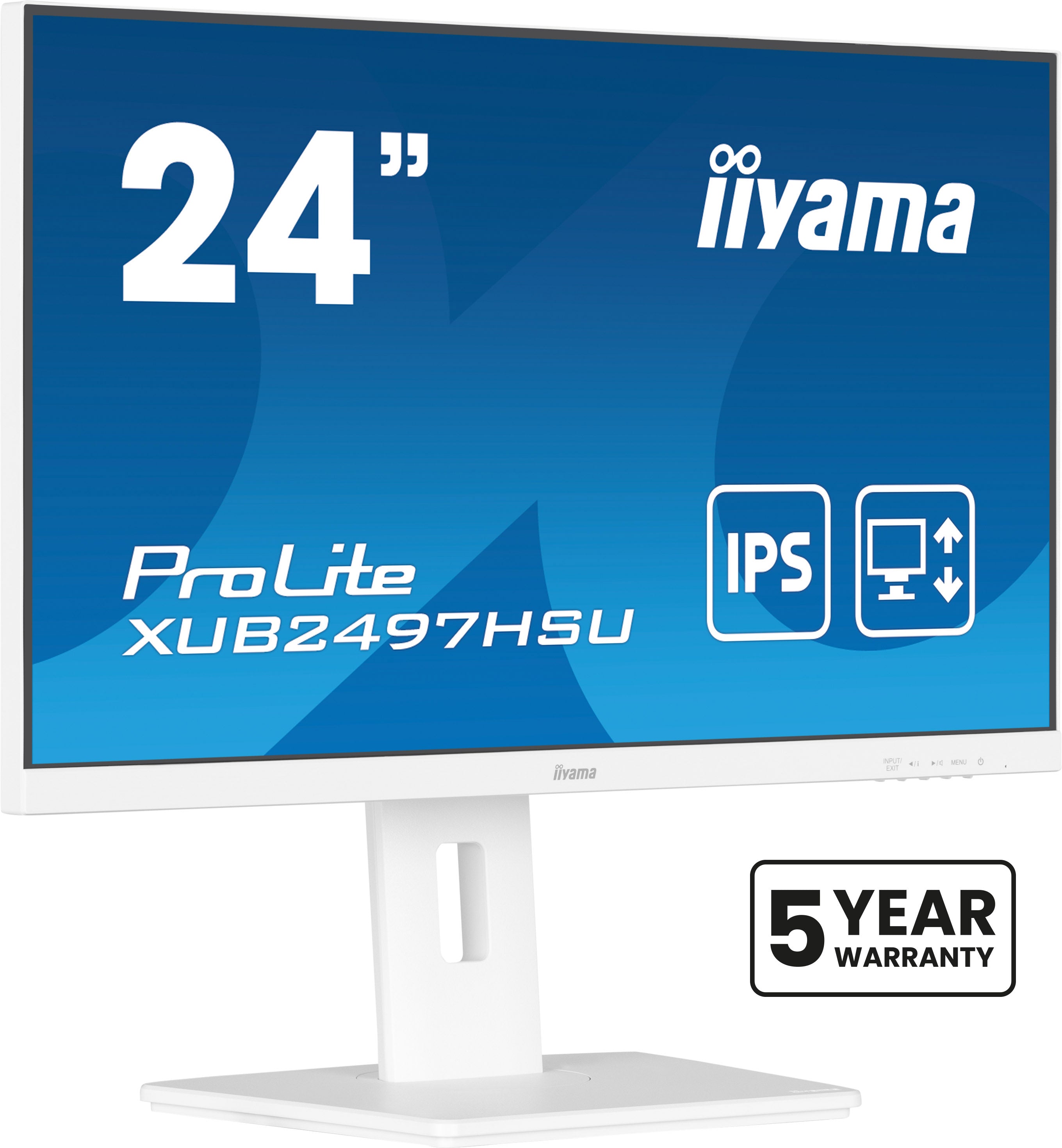 "iiyama ProLite XUB2497HSU-W2 écran plat de PC 60,5 cm (23.8"") 1920 x 1080 pixels Full HD LED Blanc"