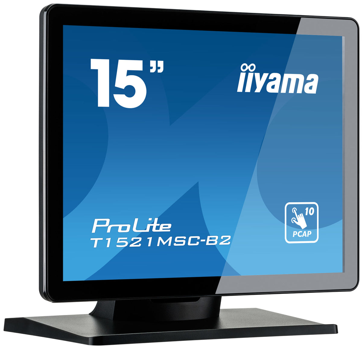 15" PCAP Bezel Free Front 10P Touch 1024