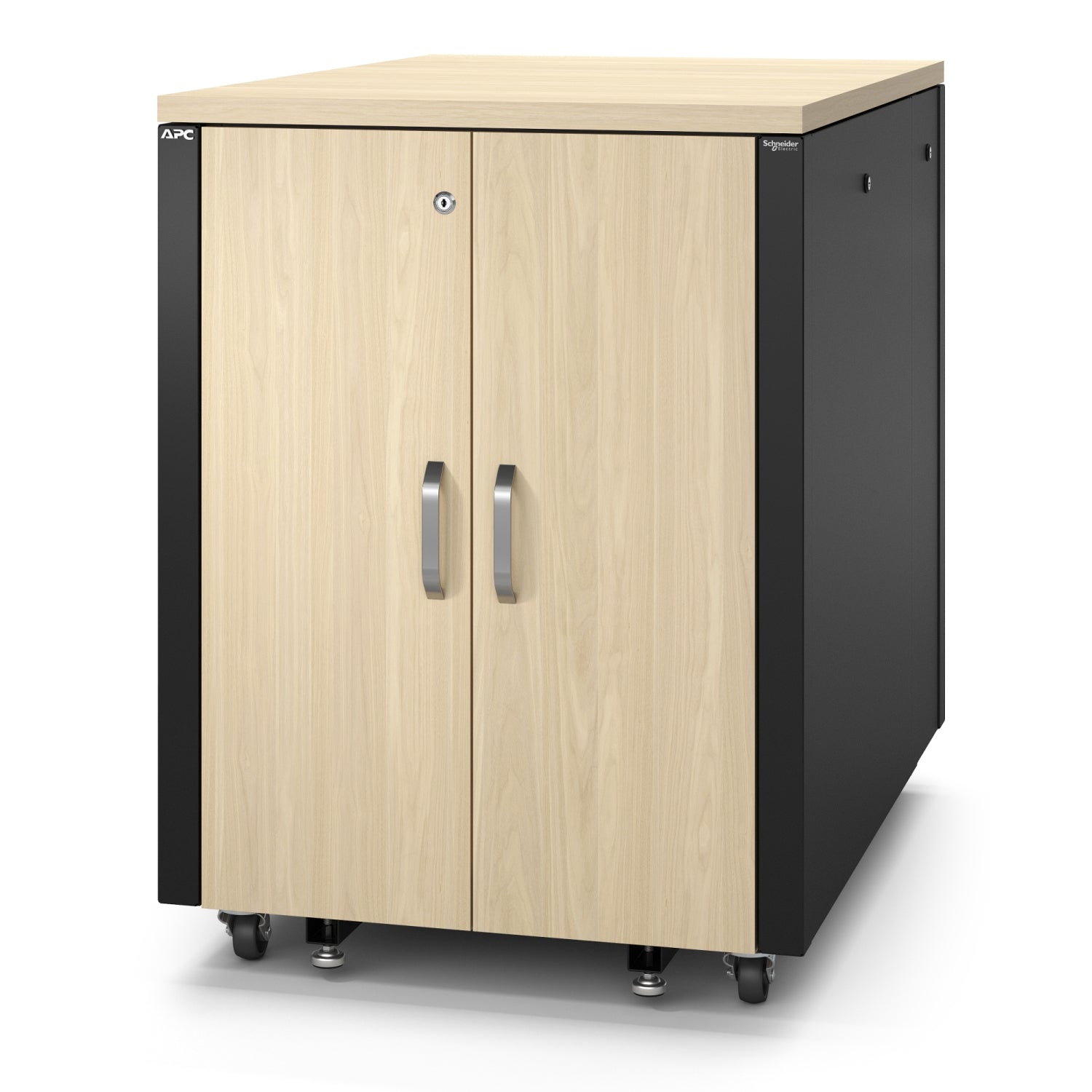 APC NetShelter Soundproof Server Rack 17U 230V 1000H x 750W x 1134D mm Maple