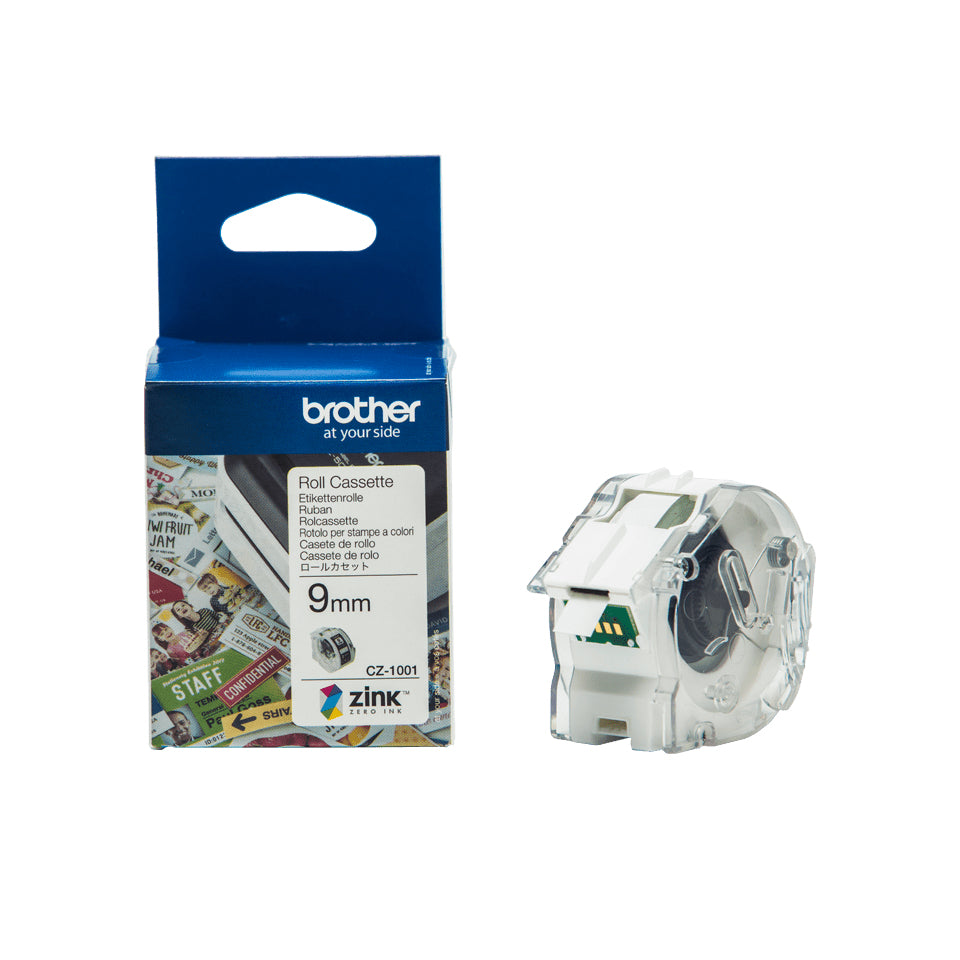 BROTHER CZ-1001 Ruban 9 mm de largeur pour VC-500W