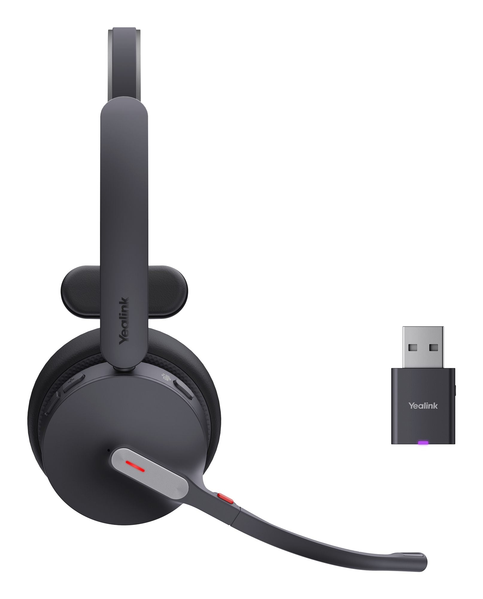 Yealink WH64 Hybrid Mono Teams Casque Sans fil Arceau Bureau/Centre d'appels Micro-USB Bluetooth Noir