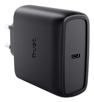 TRUST Chargeur GaN USB-C 65W Noir EU MAXO