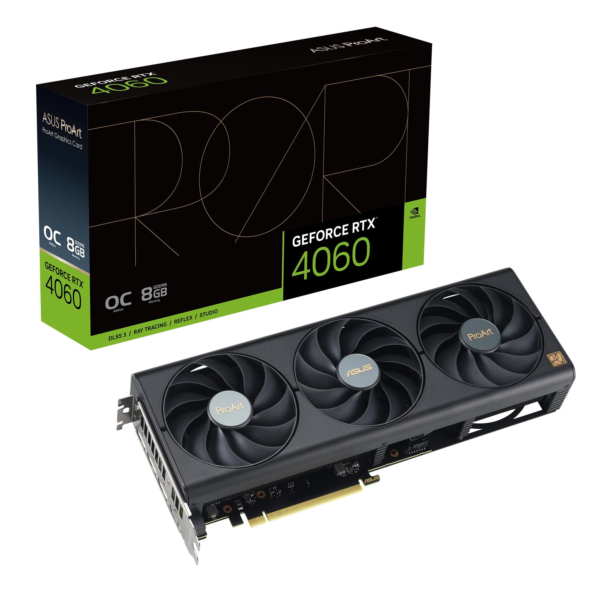ASUS PROART GeForce RTX 4060 8Go GDDR6 OC 1xHDMI 3xDP PCI-E 4.0