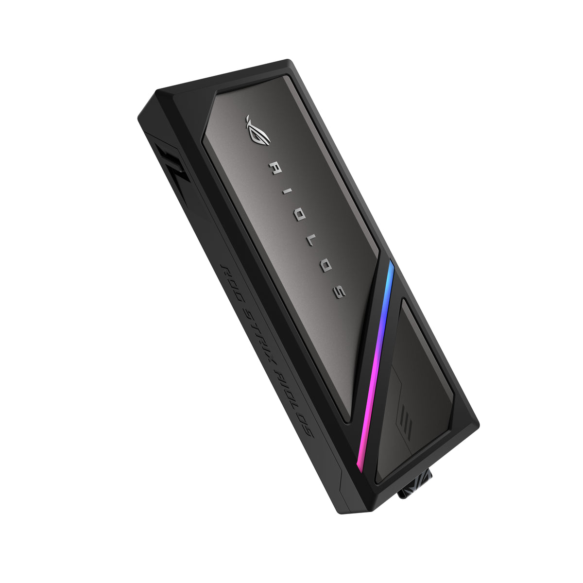 ASUS ROG Strix Aiolos M.2 NVMe SSD Enclosure USB 3.2 GEN2 Type-C 20Gbps Aura Sync RGB