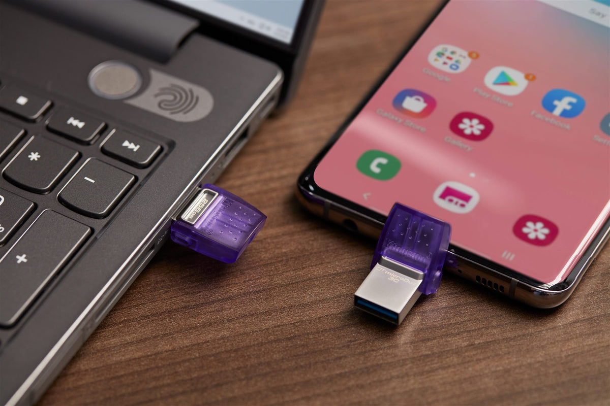 KINGSTON 256Go DataTraveler microDuo 3C 200MB/s dual USB-A + USB-C