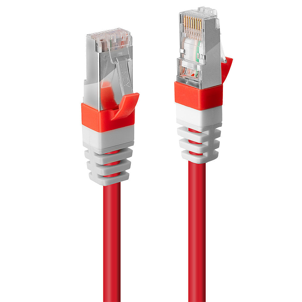 LINDY S/FTP Cat.6A Cable Red 2m LSOH incl. Testprotocol